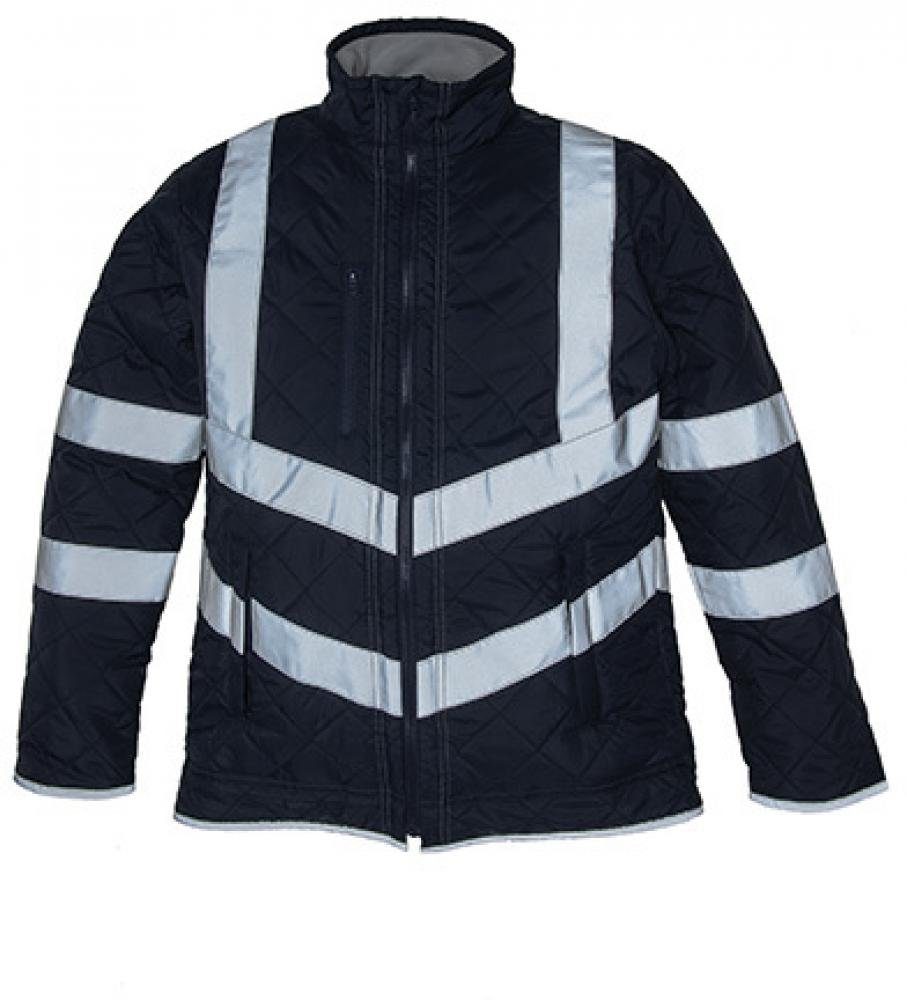 YOKO Arbeitsjacke Herren Hi Vis Kensington Arbeitsjacke (with Fleece Lining)