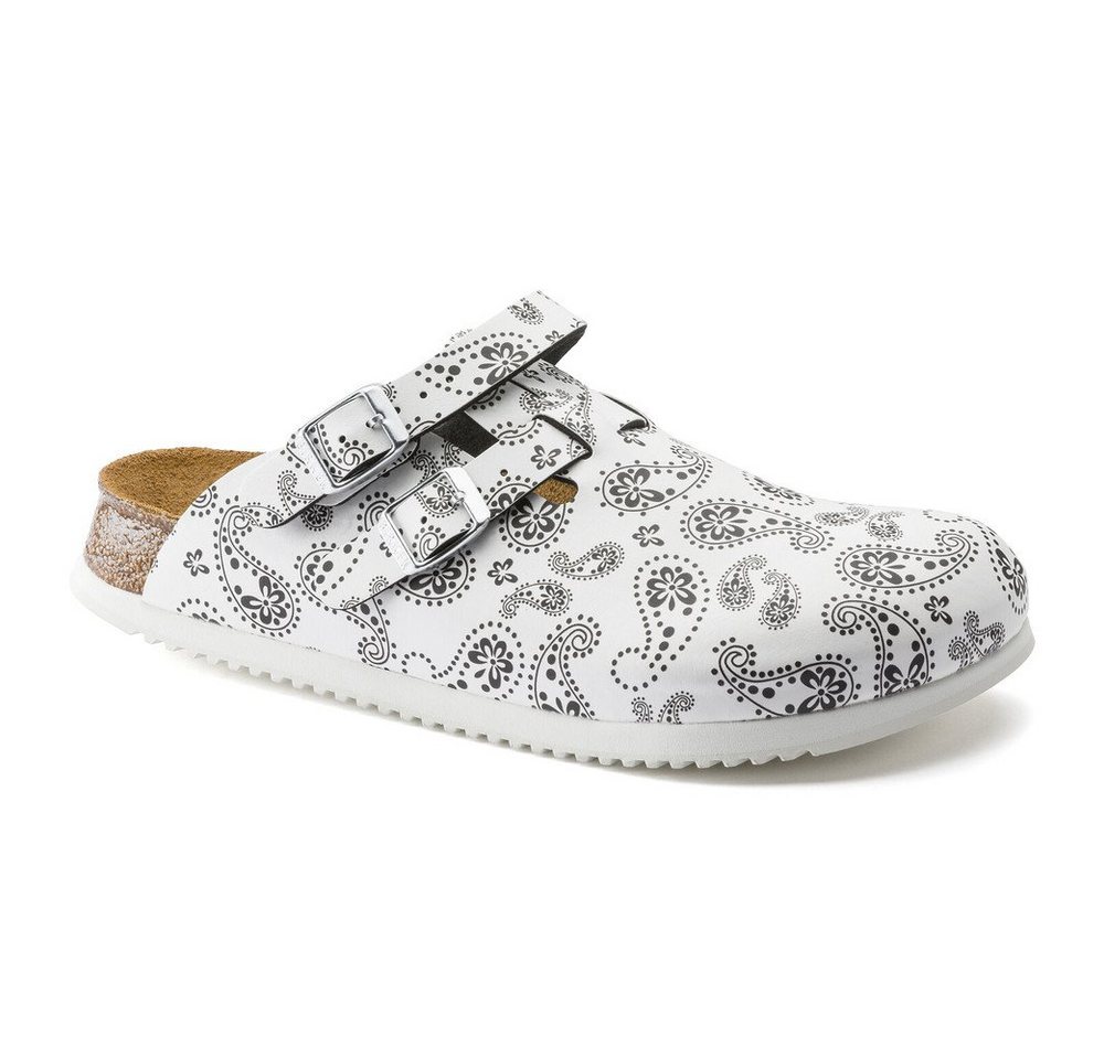 Birkenstock Clog Kay Superlauf, Birko-Flor, Paisley Black/White Pantolette