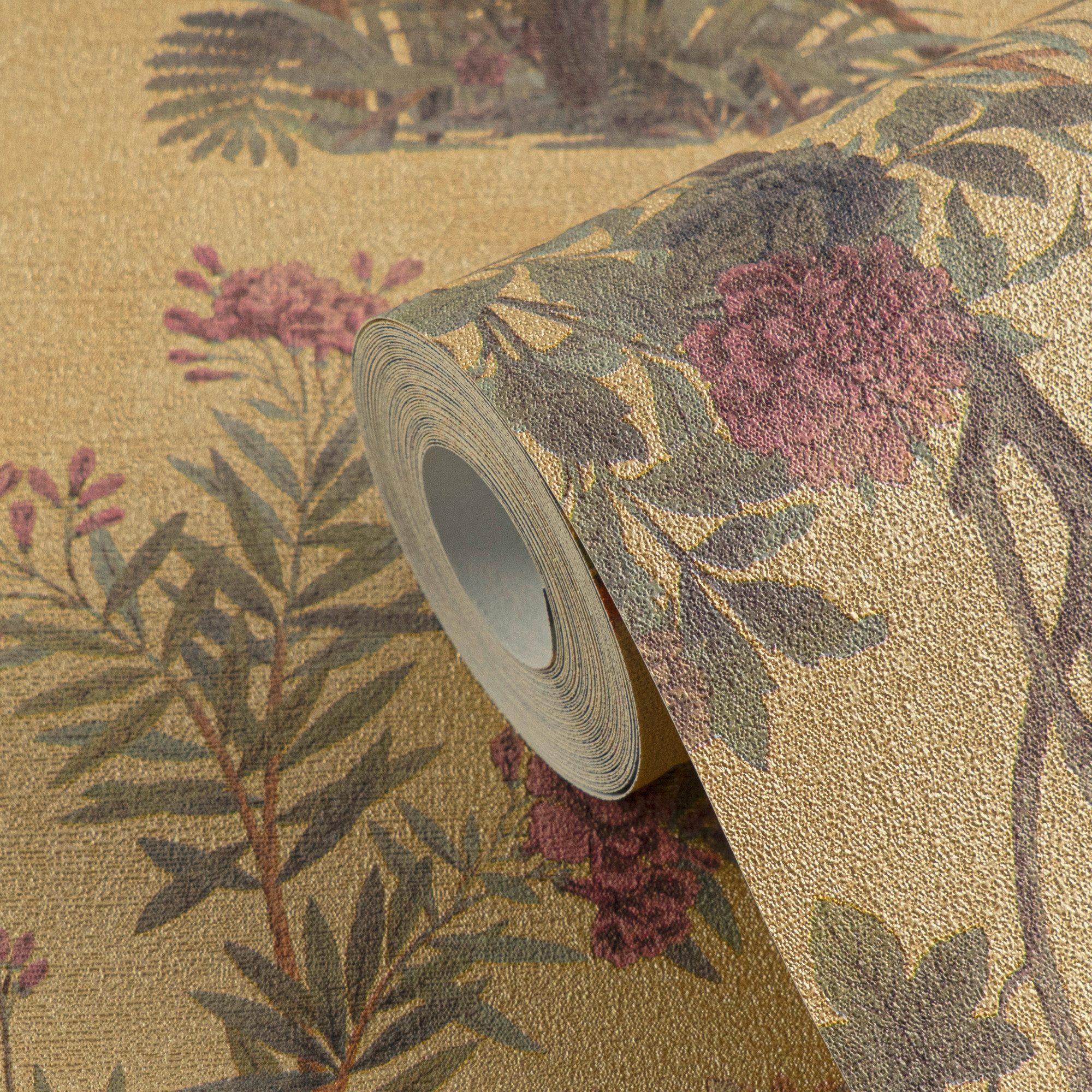 A.S. Création Vliestapete Florale Mustertapete Schmetterlinge bunte Farben, strukturiert, botanisch, (1 St)