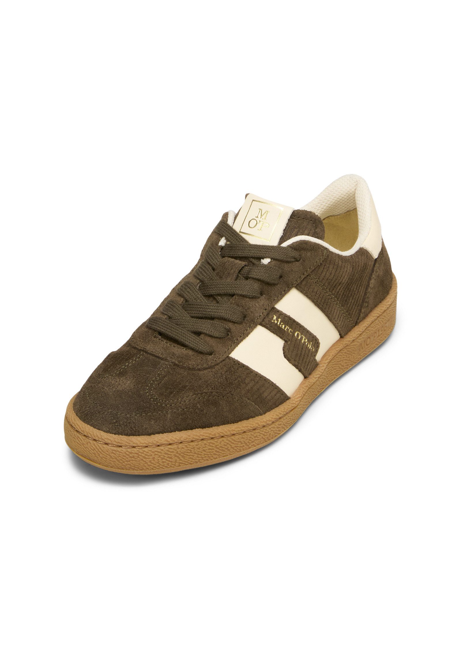 aus Rindleder in Cord-Optik Sneaker