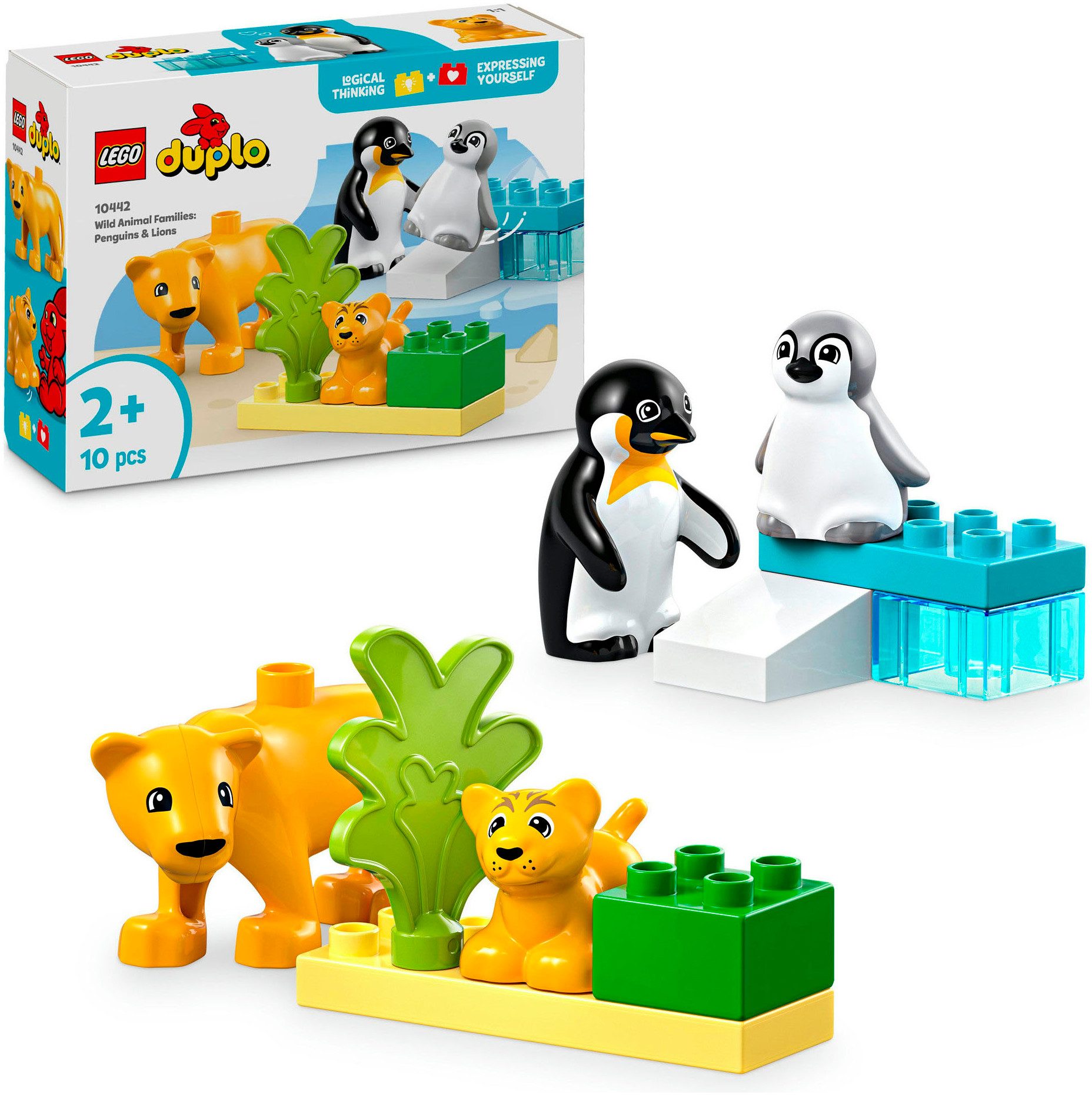 Wildtier-Familien: Pinguine und Löwen (10442), LEGO DUPLO Town Konstruktionsspielsteine