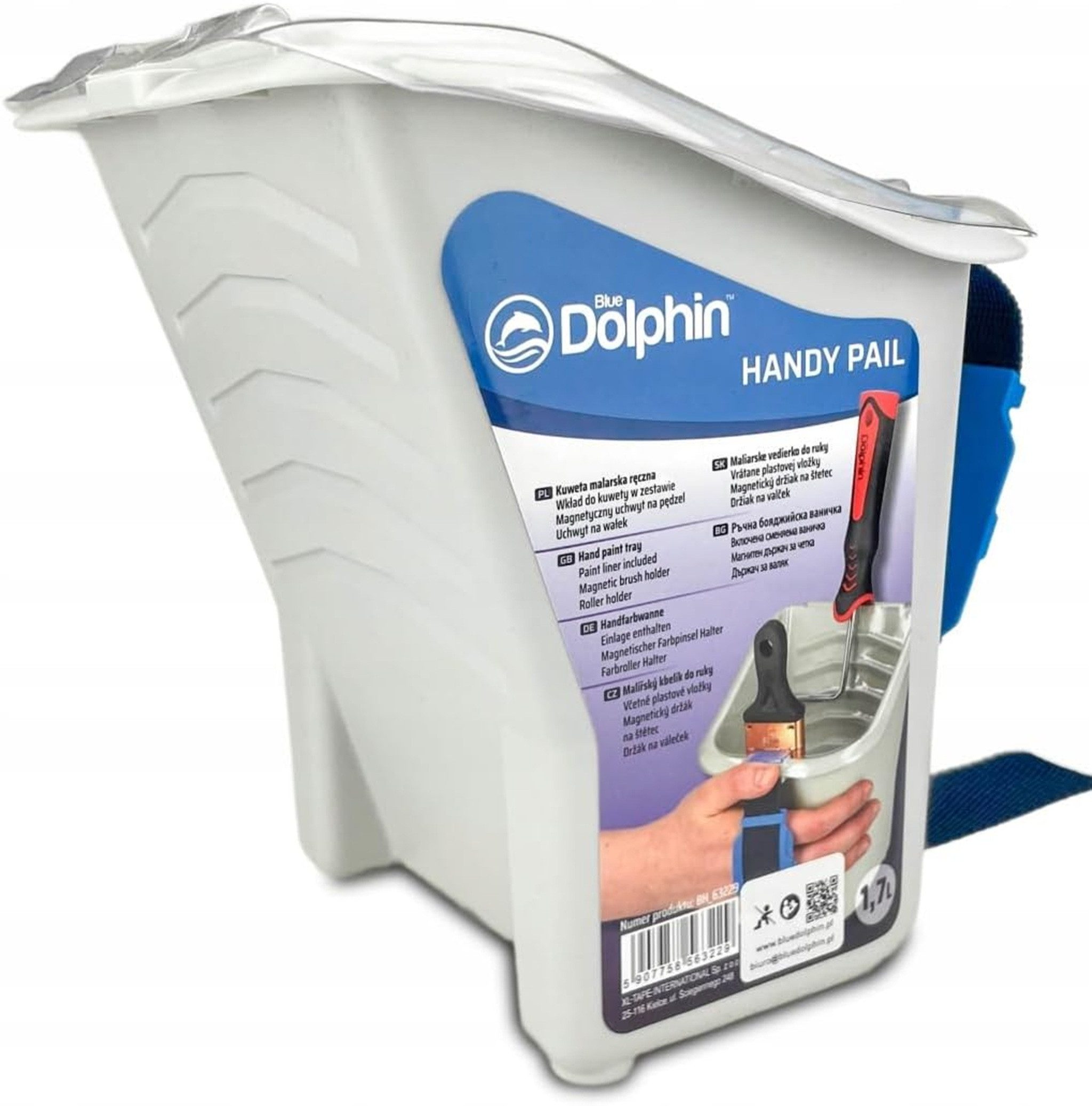BlueDolphin Farbwanne Handy Pail 1,7L – Maler-Kübel mit Magnet und Einsatz, (1-tlg)