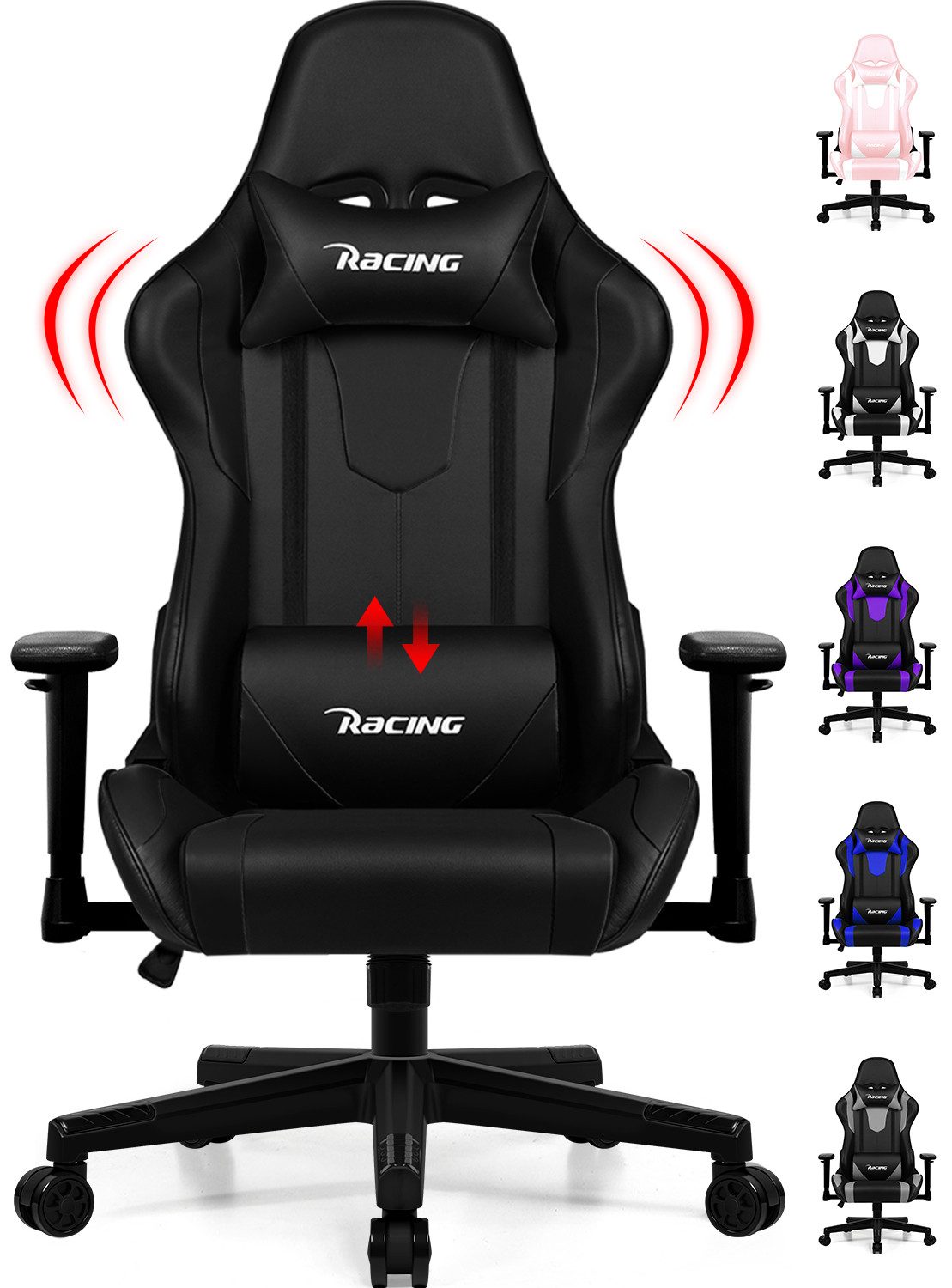 Homimaster Gaming-Stuhl Gaming Stuhl, Ergonomischer Bürostuhl,Gaming günstig online kaufen