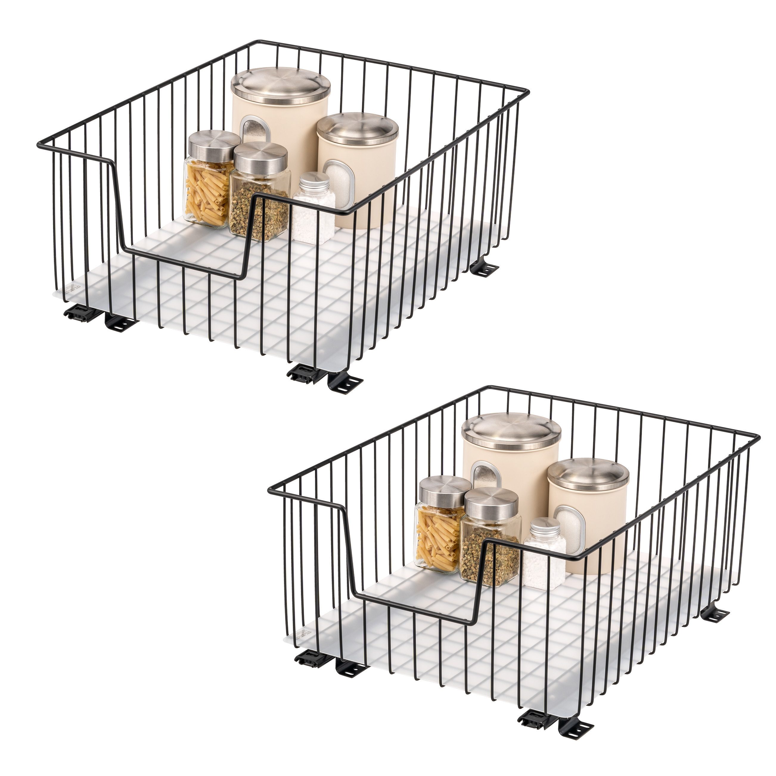 bremermann Teleskopauszug Schrank-Korbauszug 2er Set 40 cm Breite