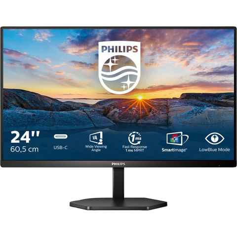 Philips 24E1N3300A LCD-Monitor (60,5 cm/23,8 ", 1920 x 1080 px, Full HD, 1 ms Reaktionszeit, 75 Hz, IPS)