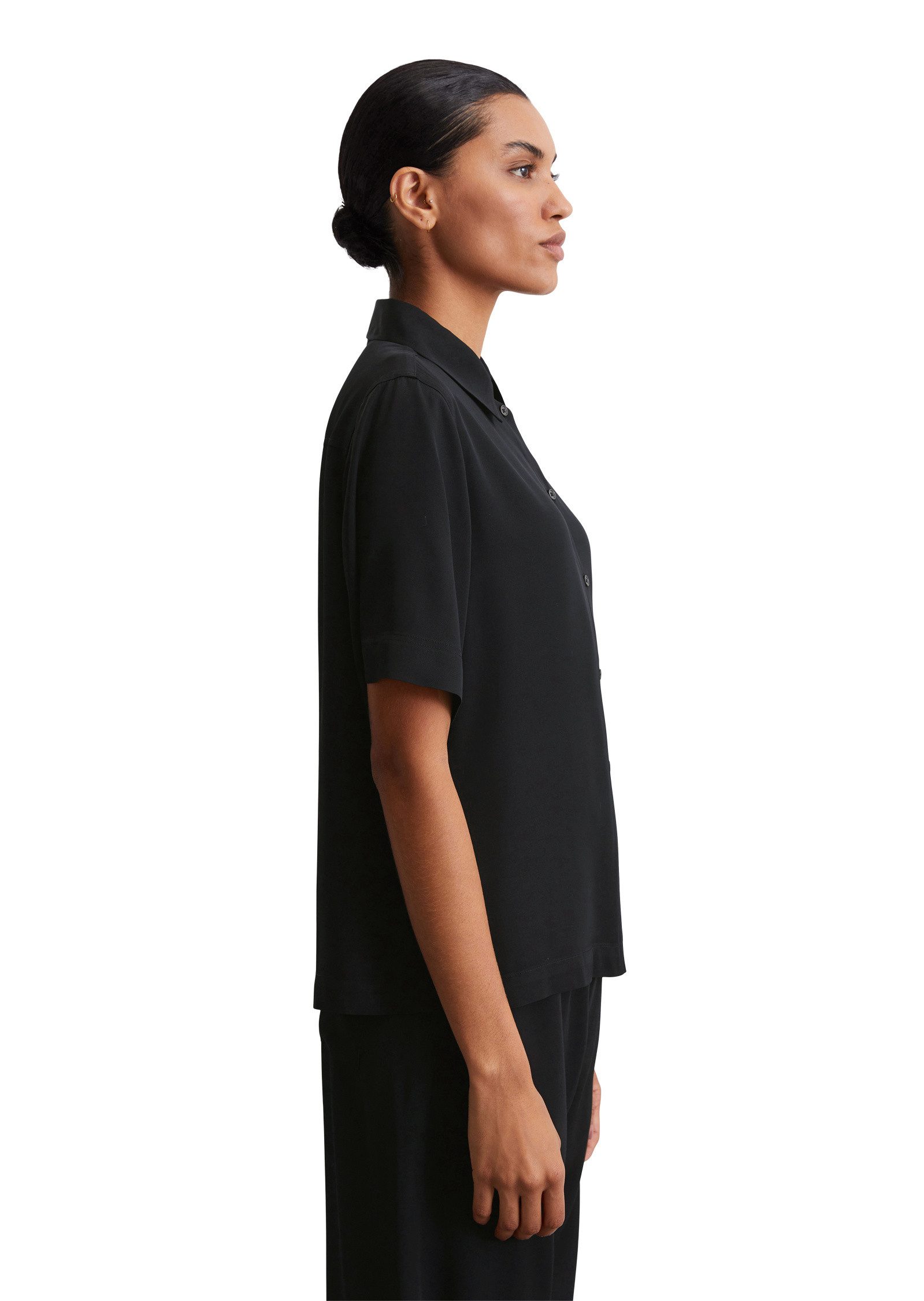 Marc O'Polo Kurzarmbluse aus Viskose-Twill günstig online kaufen
