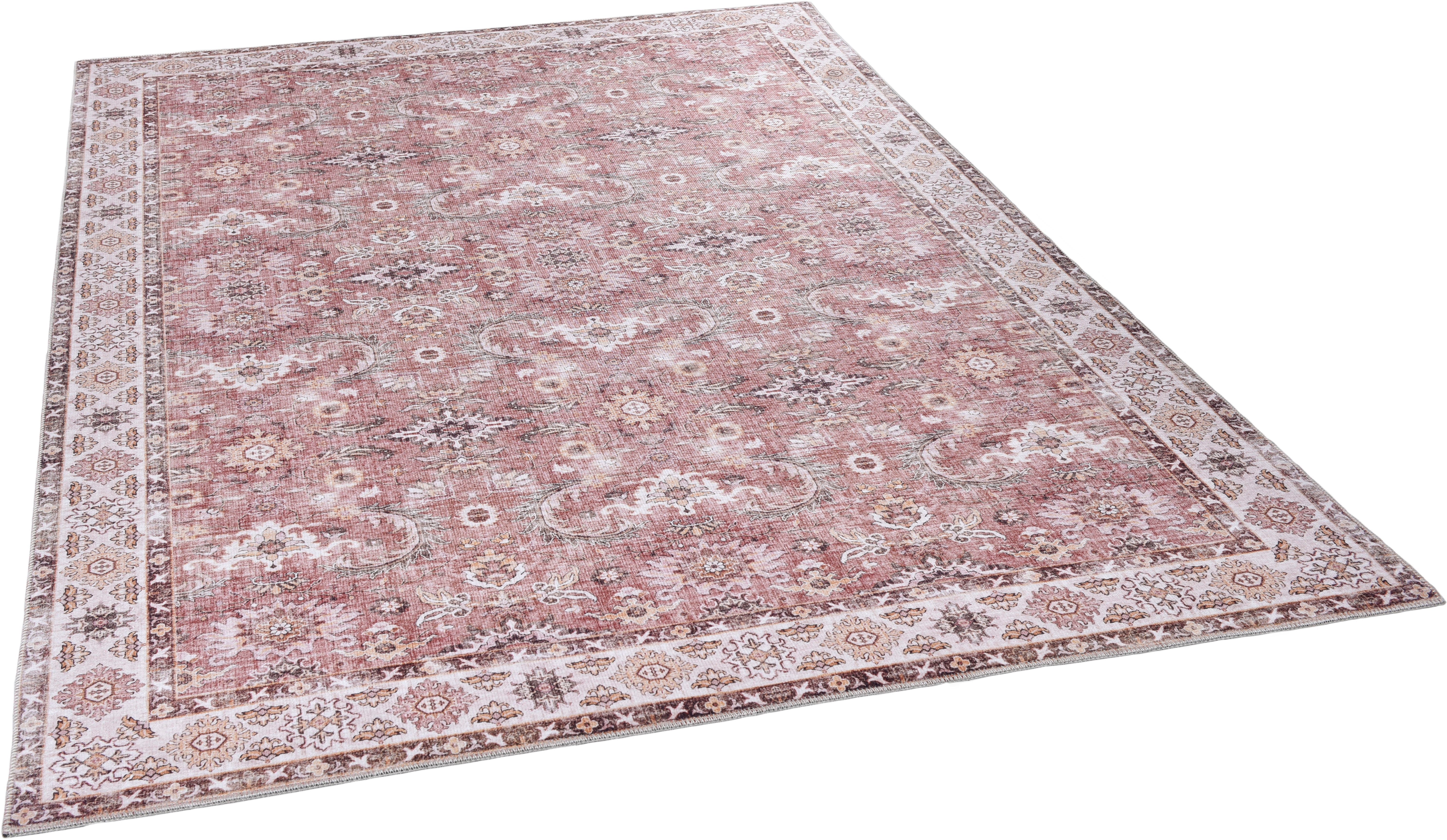 Gino Falcone Teppich Cecilia 057, rechteckig, Höhe: 3 mm, Flachgewebe, bedruckt, Orient-Optik