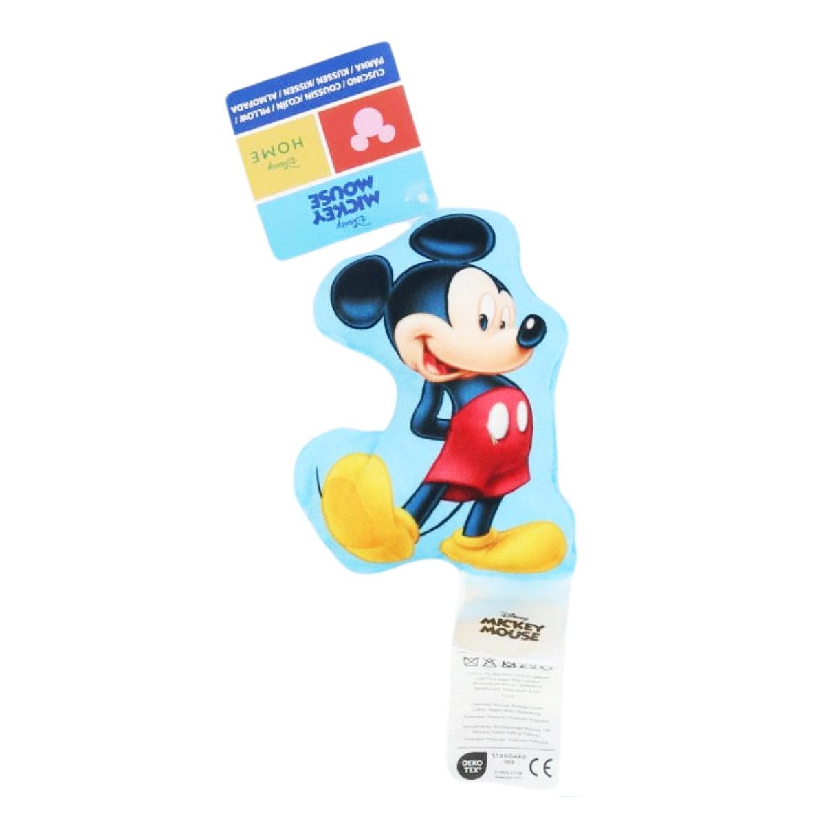 Disney Mickey Mouse Dekokissen Mini Kissen 15 cm 3D Motivkissen für Bett Sofa Kinderzimmer