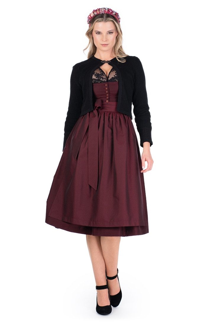 Orbis Textil GmbH & Co. KG Trachtenjacke Trachten Strickjacke - GERLINDA - schwarz – Bild 3 von 4