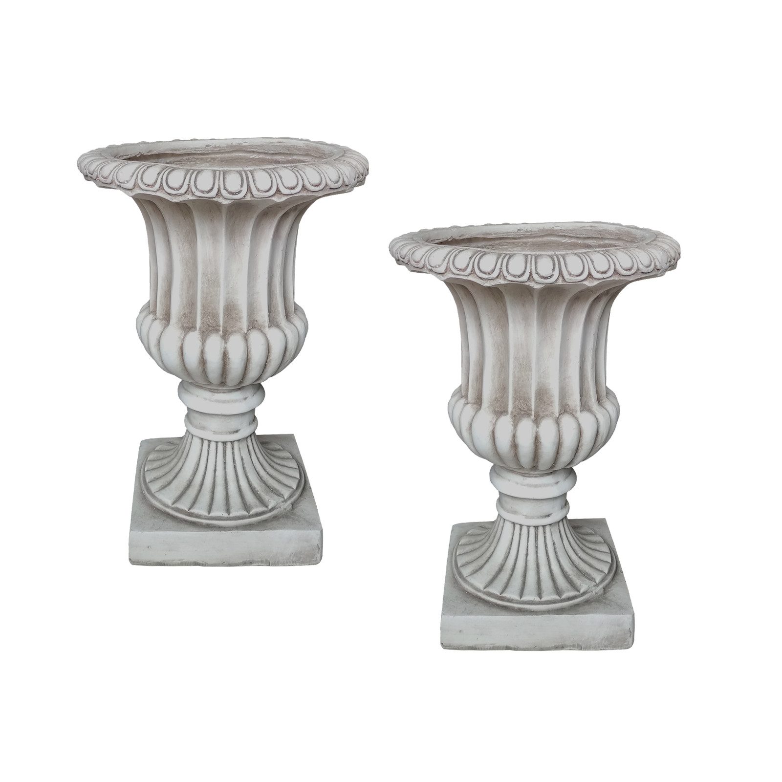 HTI-Living Pflanzkübel Pflanzkübel Athene Antik Hellgrau 2er-Set (Set, 2 St günstig online kaufen