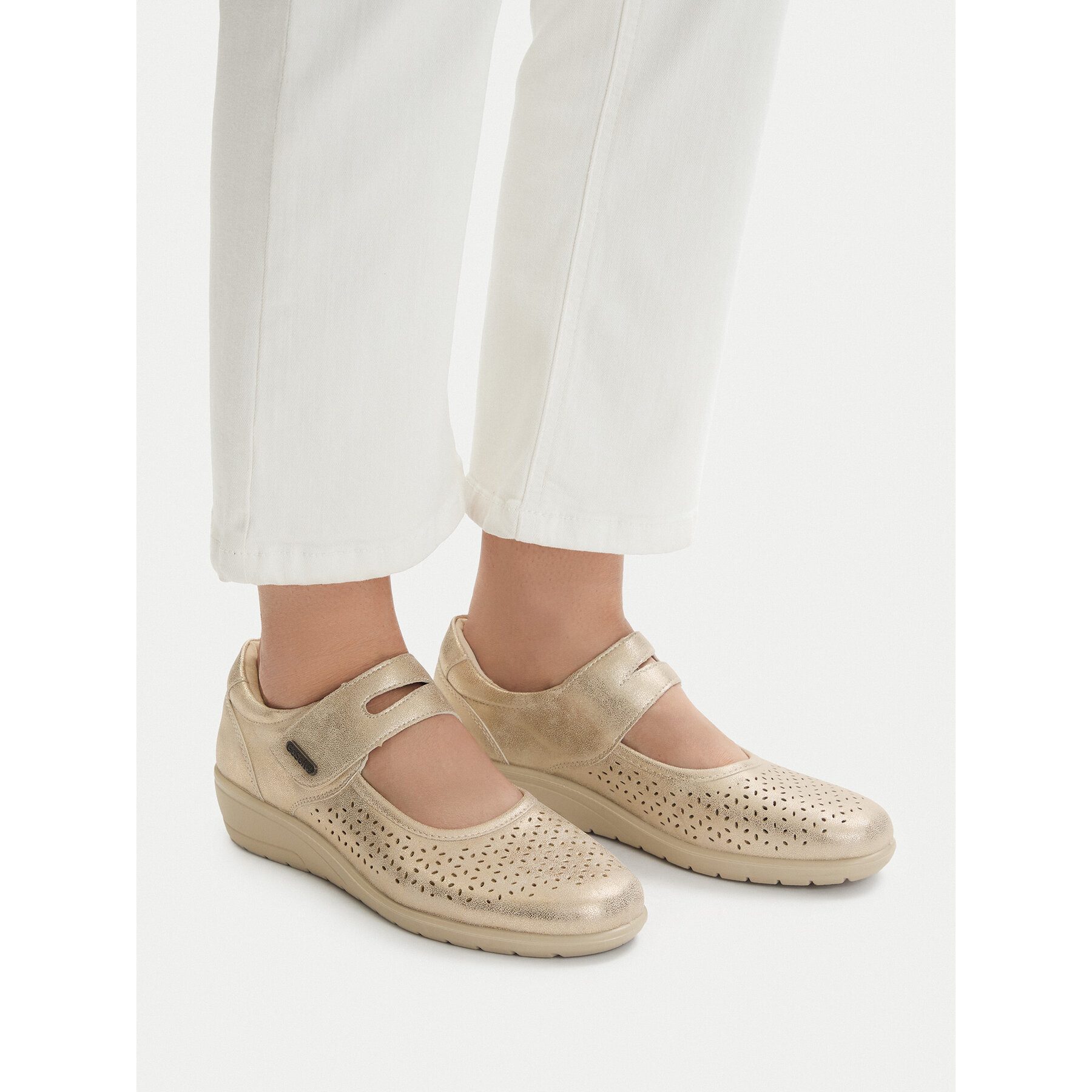 Go Soft Go Soft Damen-Sneaker in Gold, niedrig geschnitten Stiefel