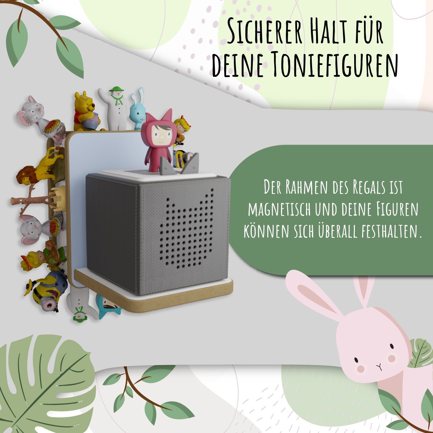 Holzura Kinderregal Holzura Regal für Toniebox Tonieregal für Toniefiguren günstig online kaufen
