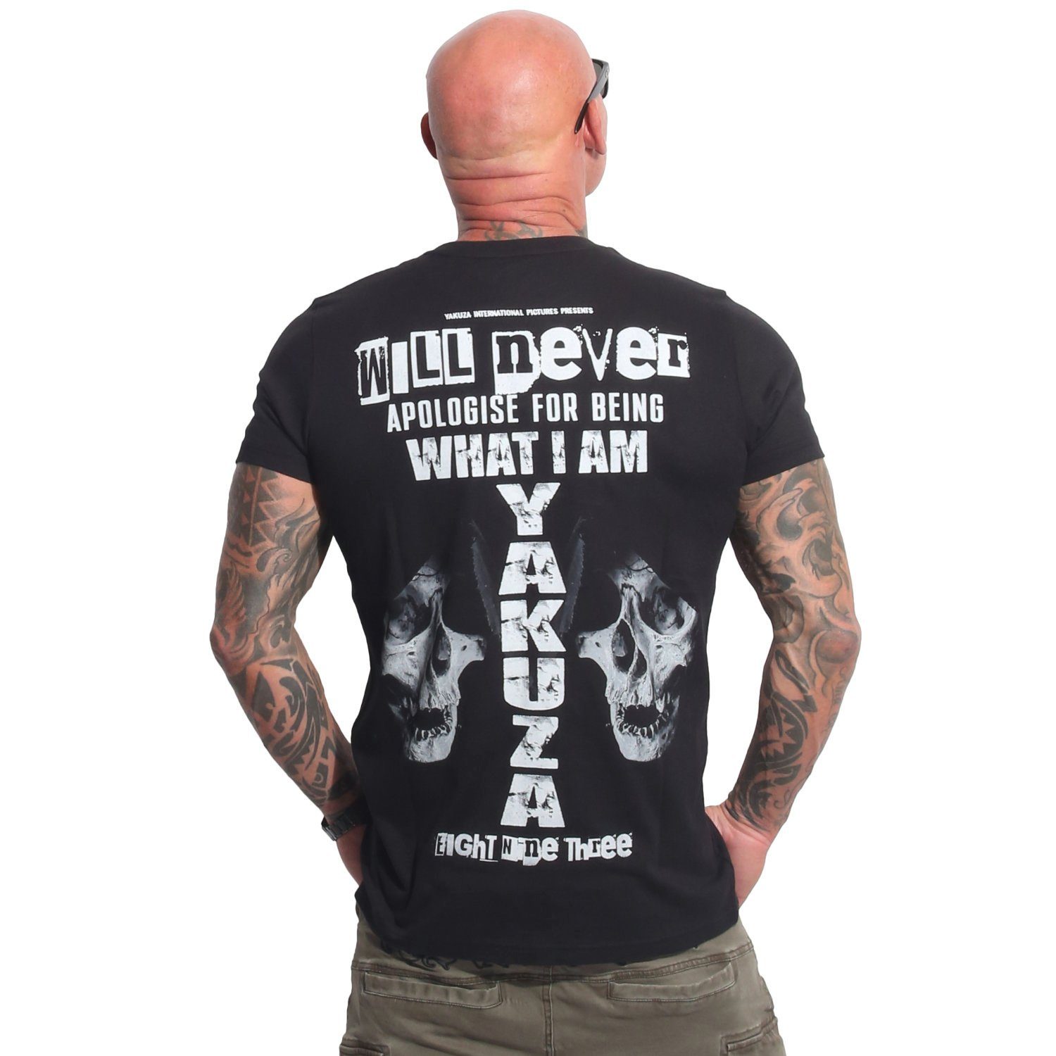 T-Shirt Apologise schwarz YAKUZA