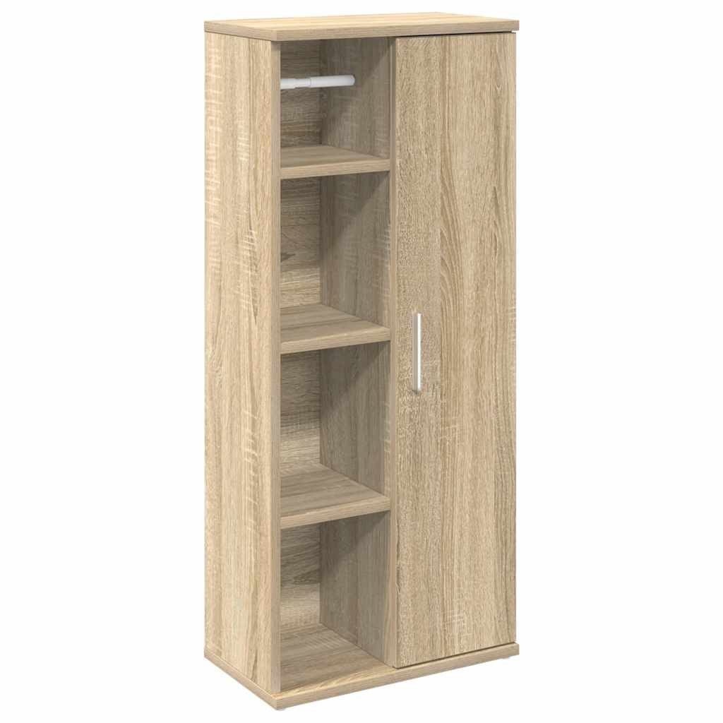 vidaXL Badezimmer-Set Badezimmerschrank mit Rollenhalter Sonoma-Eiche günstig online kaufen