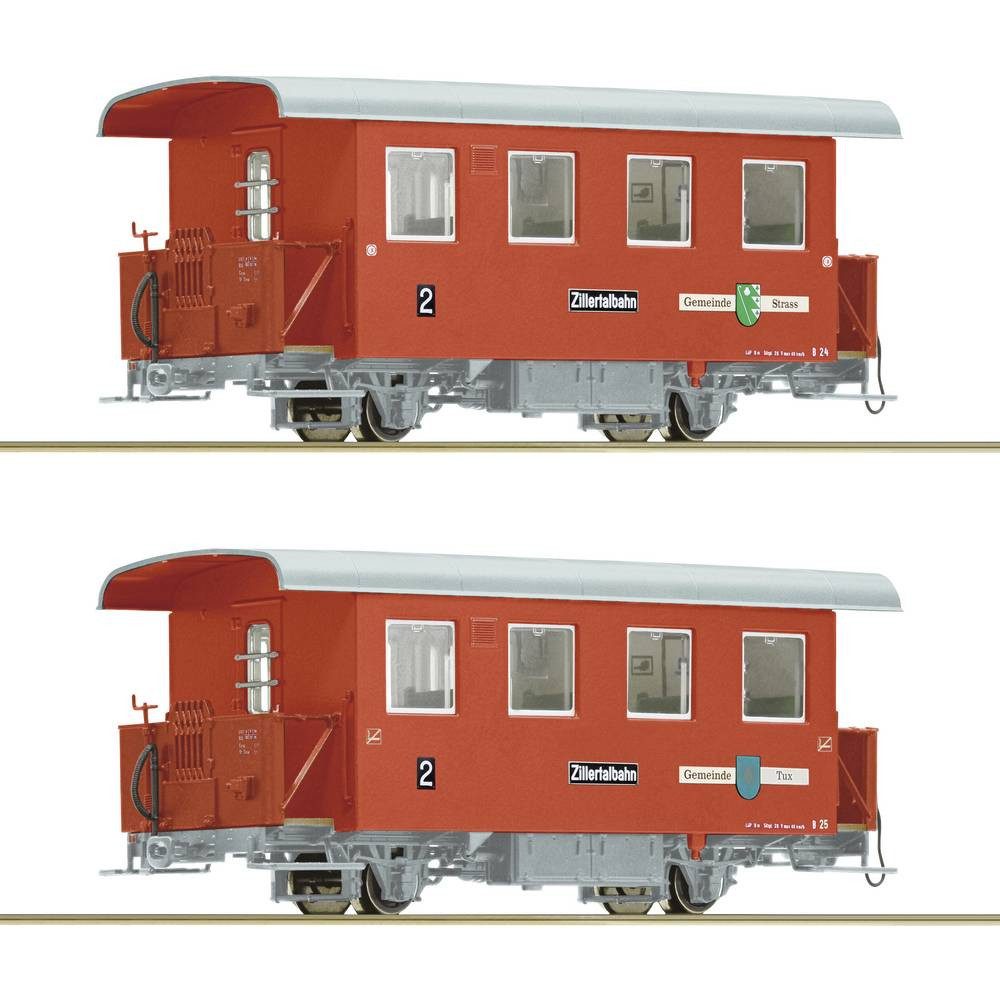 Roco Personenwagen 6240003 H0e 2er-Set Schmalspur-Personenwagen der Zillertalbahn