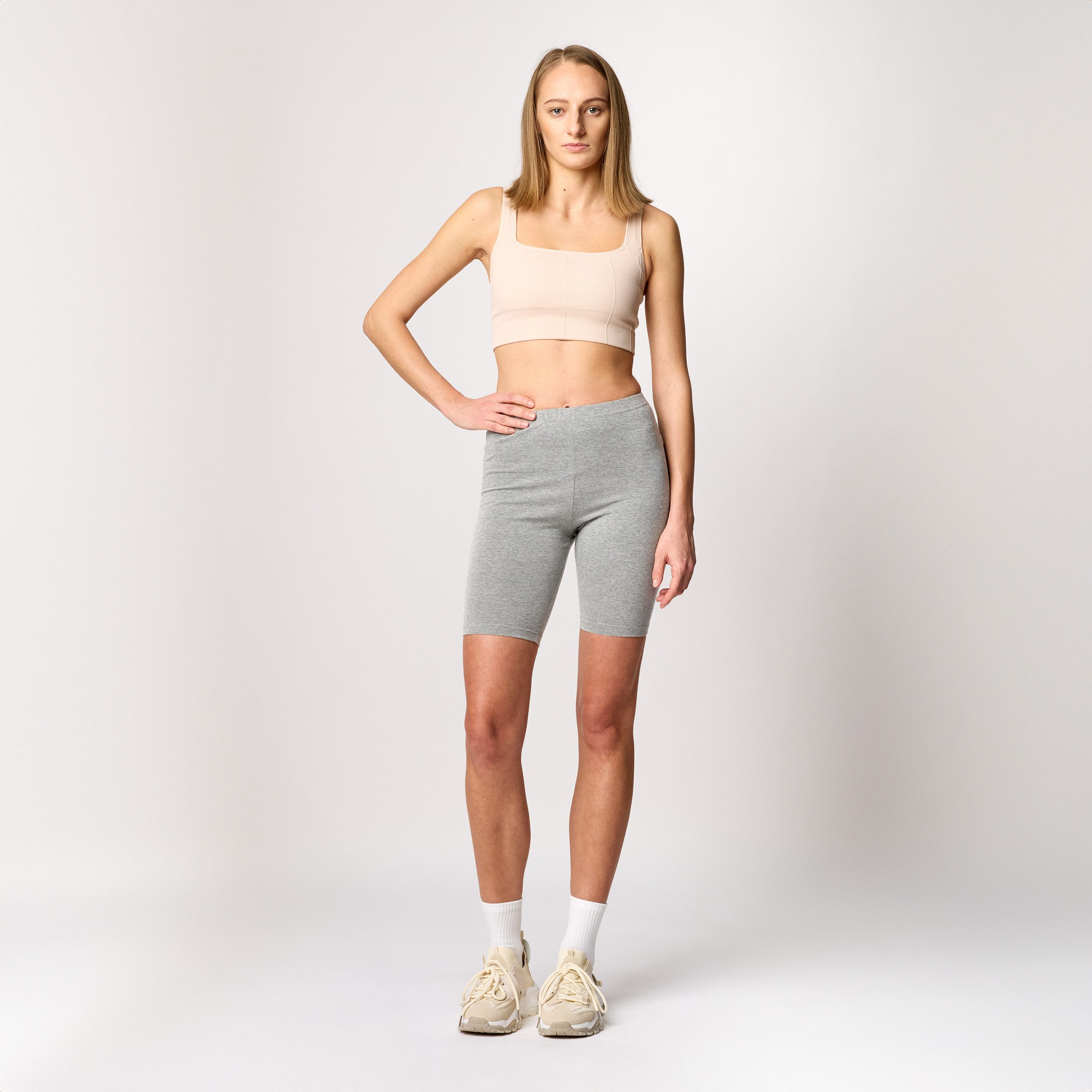 Merry Style Leggings Damen Kurze Hose aus Baumwolle MS10-200 (1-tlg) elastischer Bund – Bild 2 von 5