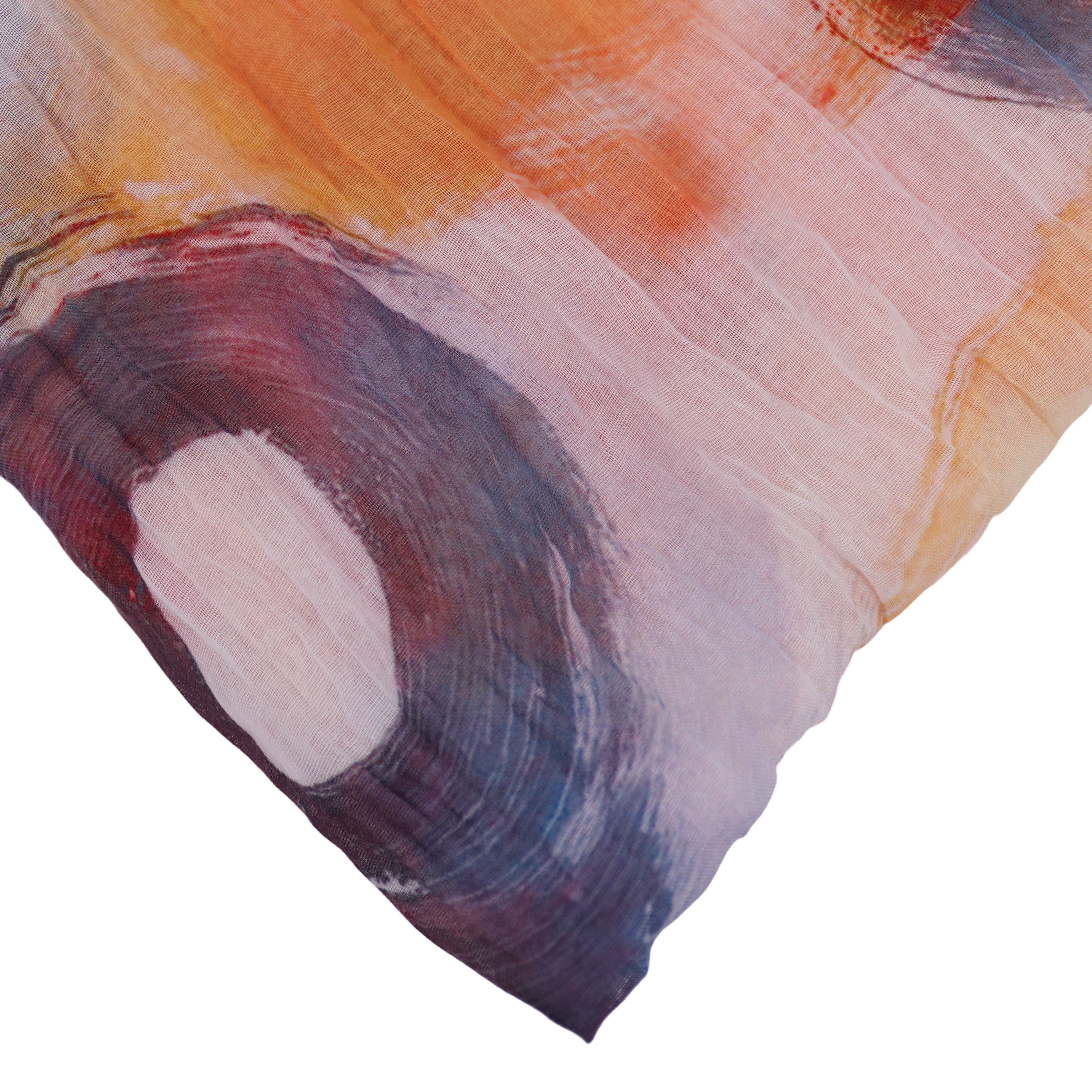MIRROSI Loop Damen Schal mit Bunt-Muster Weich, Schlauchschal, (zweimal um den hals wickelbar, ca.45x75cm), Damen Halstuch ideal für Frühling, Sommer oder Herbst