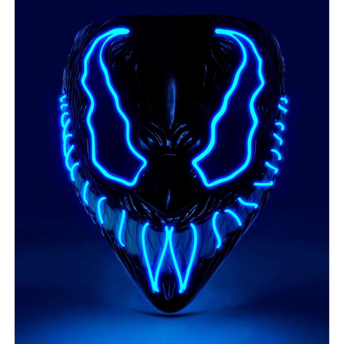Widmann S.r.l. Kostüm WIDMANN LED Monstermaske blau