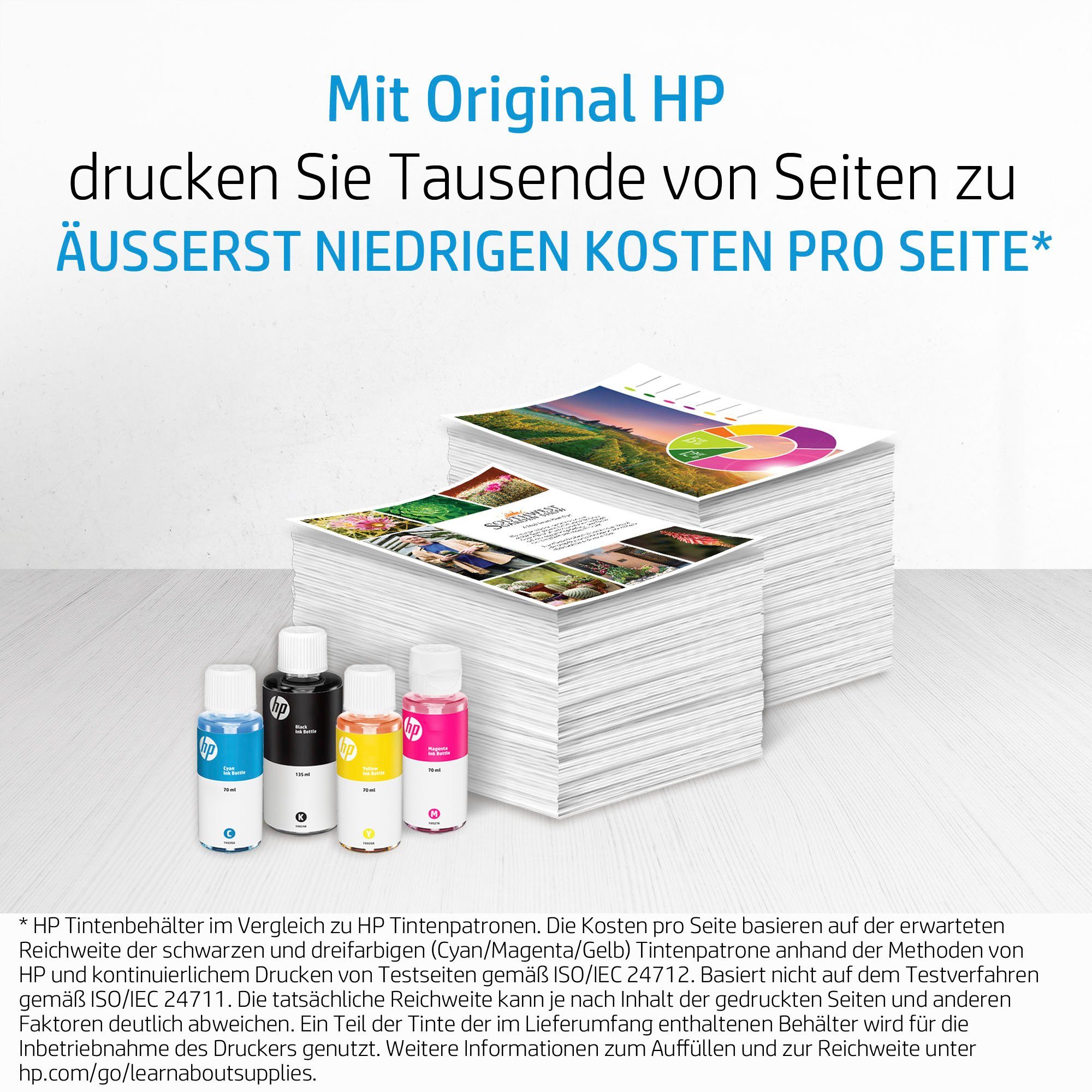 HP HP original Tintenflasche 31 Cyan, 70 ml Nachfülltinte (für HP, 1x 70 ml)