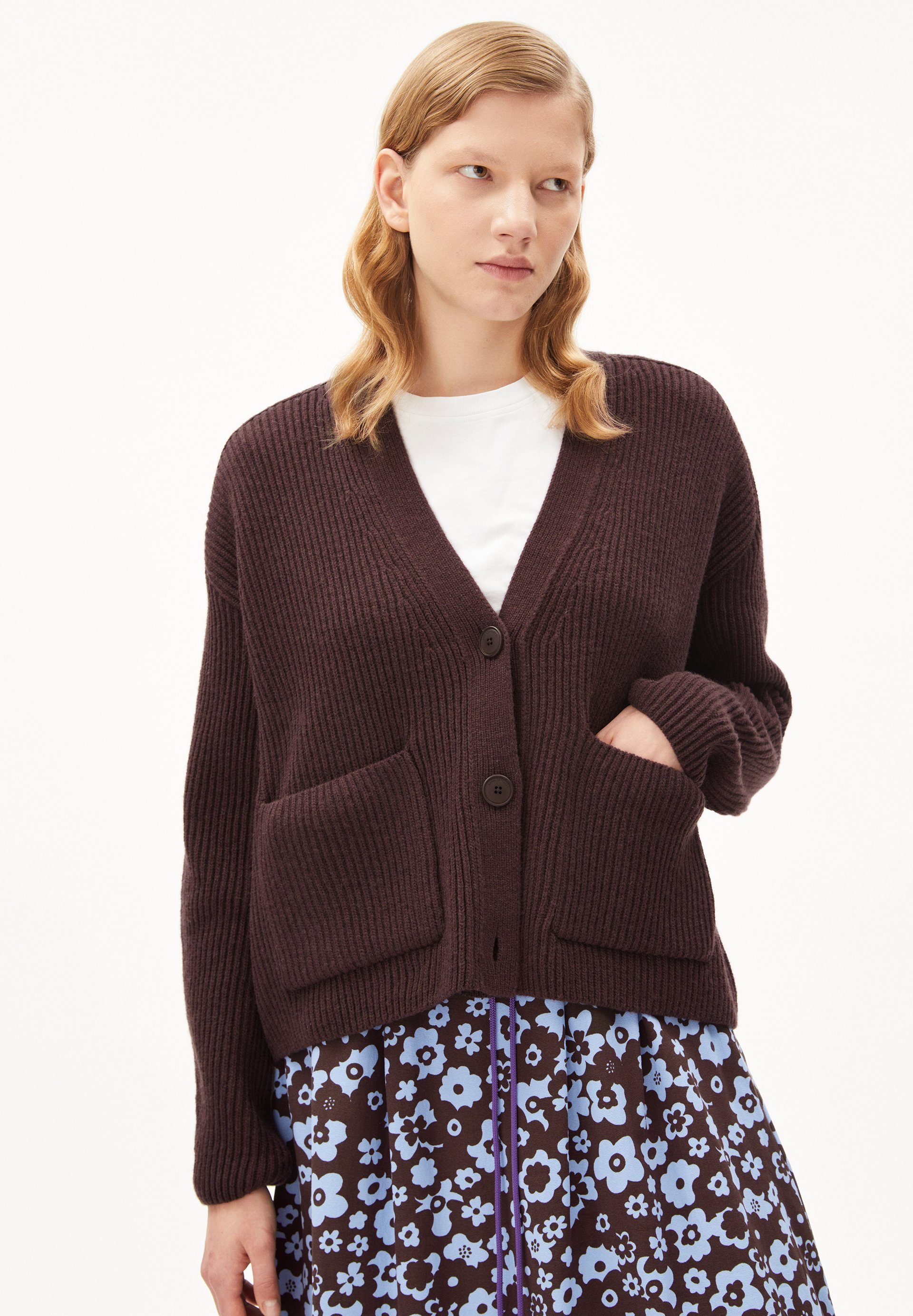 Armedangels Cardigan NAOKAA (Loose Fit) Strick Cardigan Loose Fit aus Bio-Woll Mix (recycelt)