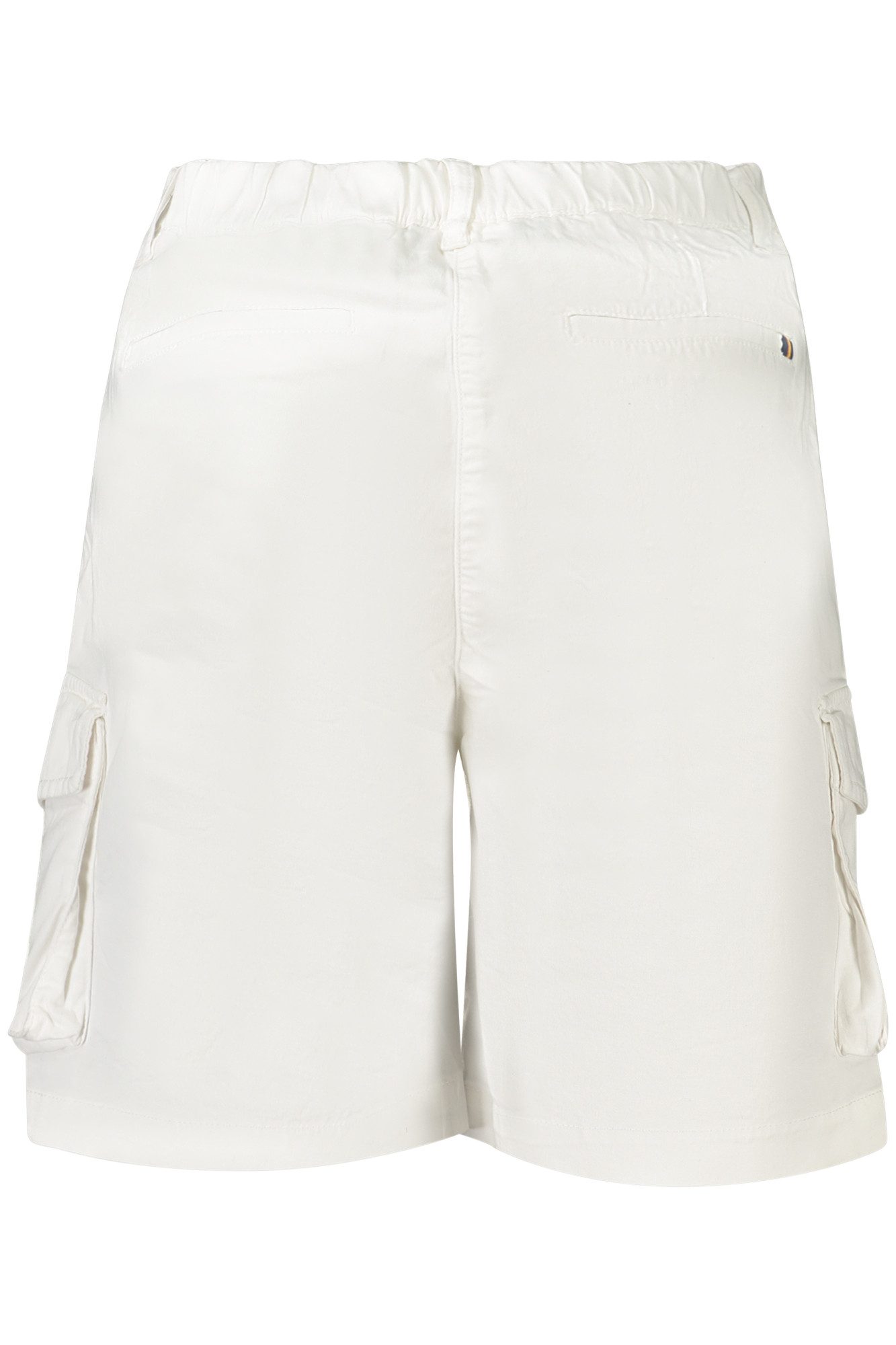 K-WAY 5-Pocket-Hose Weiße Damen Bermuda-Shorts mit Cargotaschen und flexiblem Bund