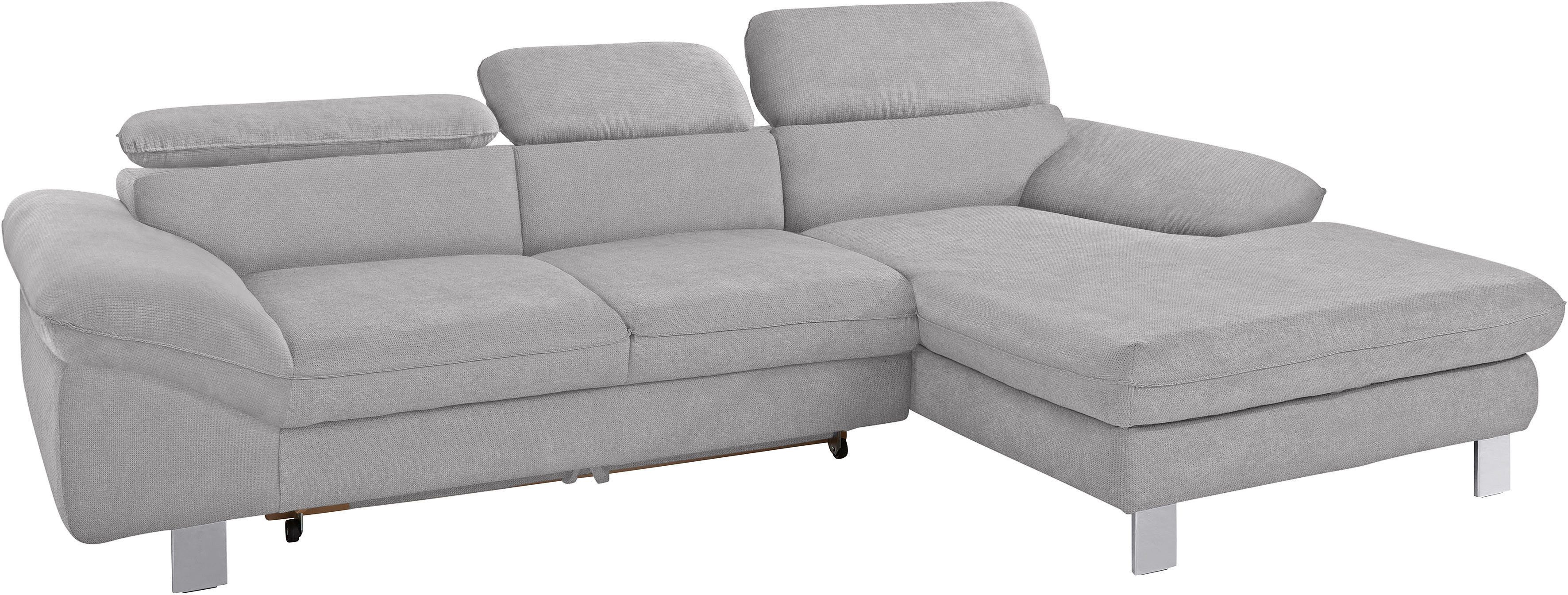 COTTA Ecksofa Driver L-Form, mit Kopfteilverstellung, wahlweise mit Bettfunktion & Bettkasten