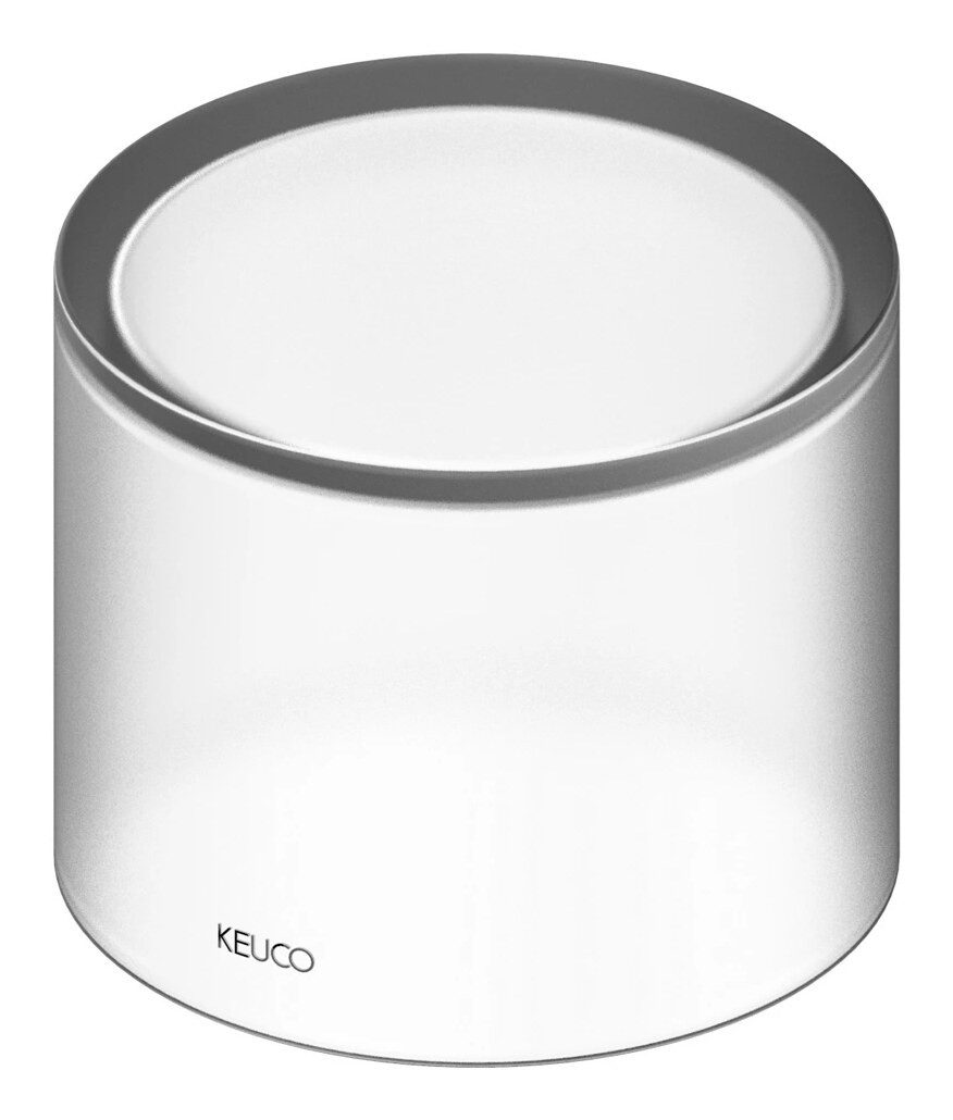 Keuco Seifenspender Edition 11, Echtkristall-Stülpglas für Lotionspender 12852 - Weiß