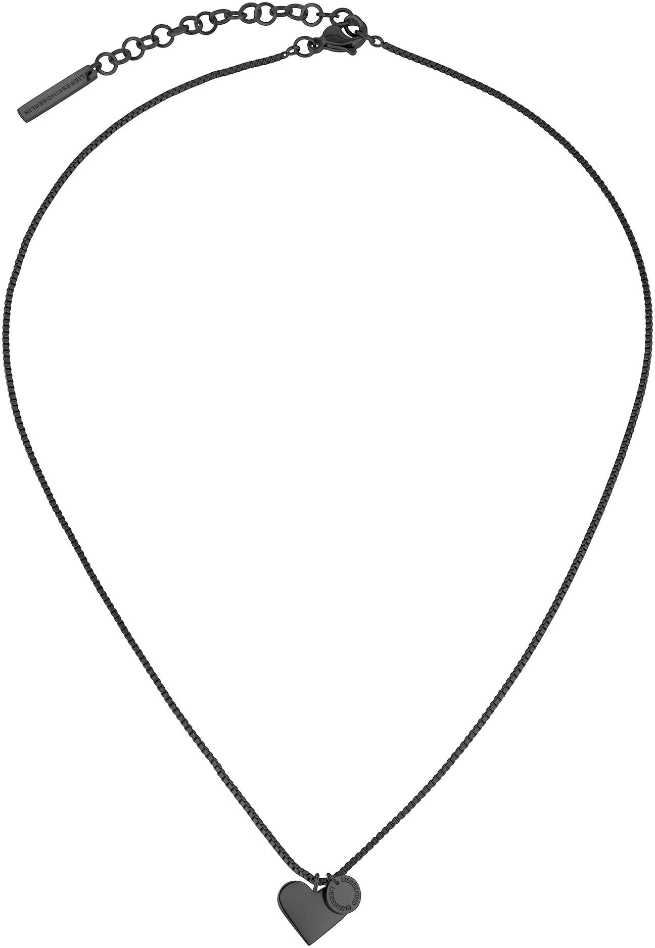 Liebeskind Berlin Kette mit Anhänger Schmuck Geschenk Edelstahl Halskette Herz – Bild 2 von 3