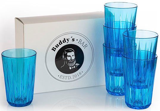 Buddy's Becher, 6-tlg., Kunststoff, 300 ml, 6-teilig