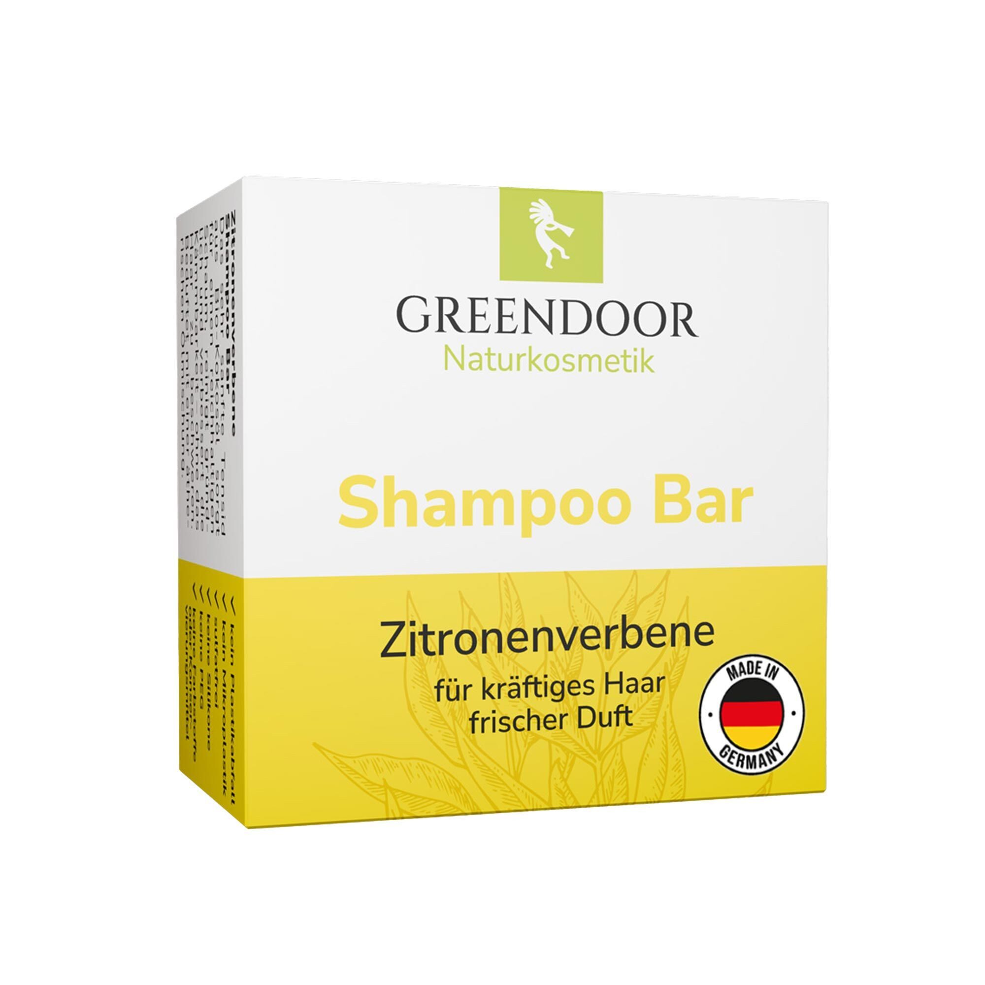 GREENDOOR Festes Haarshampoo Shampoo Bar Zitronenverbene