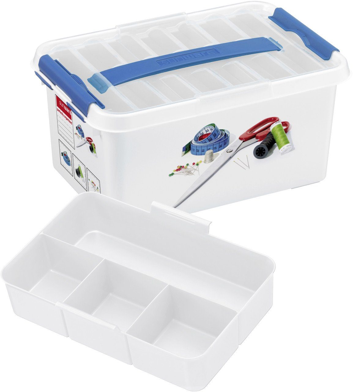 Sunware Aufbewahrungsbox Sunware Nähbox Q-Line inklusive günstig online kaufen