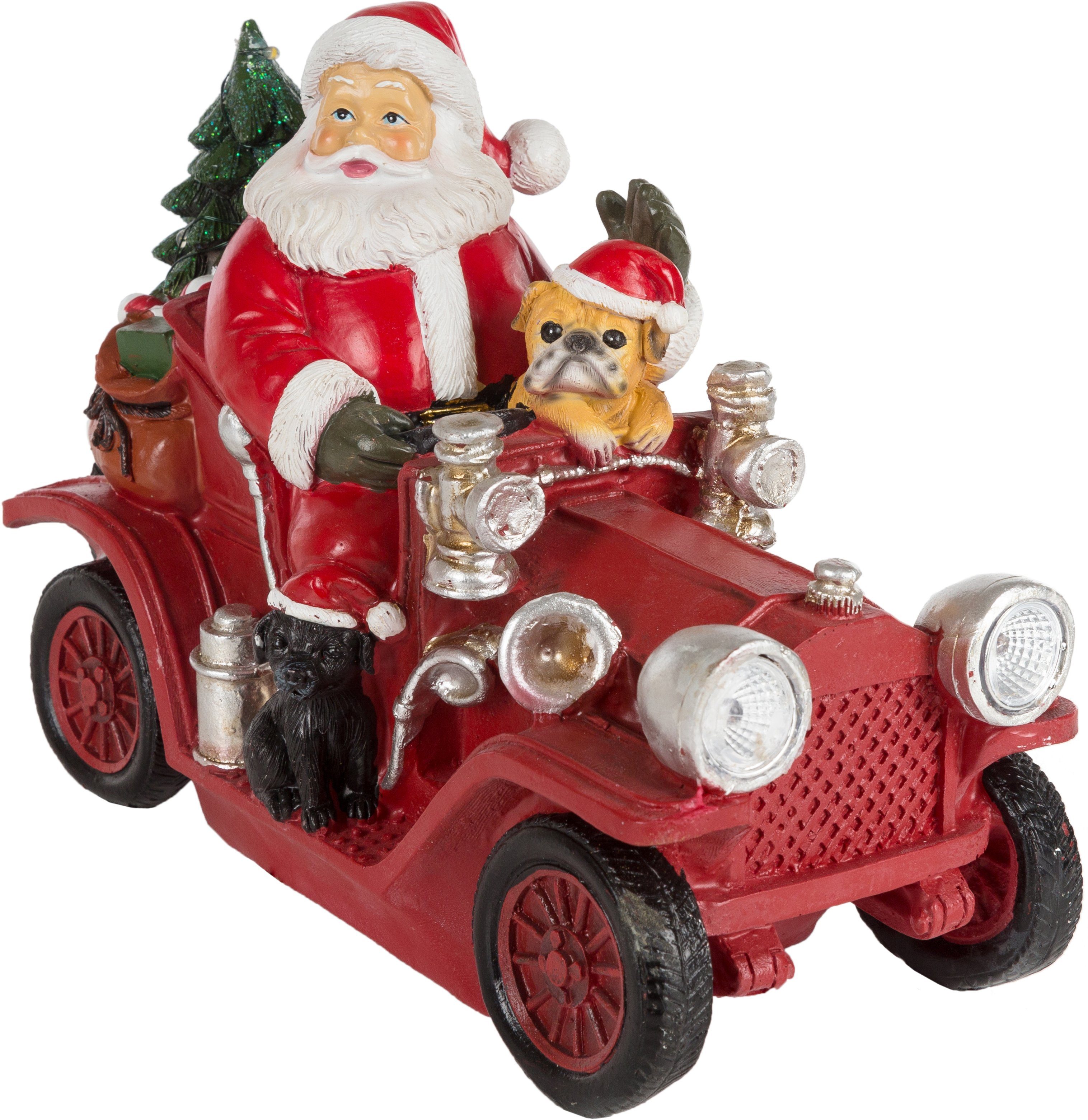 Weihnachtsfigur Weihnachtsdeko rot