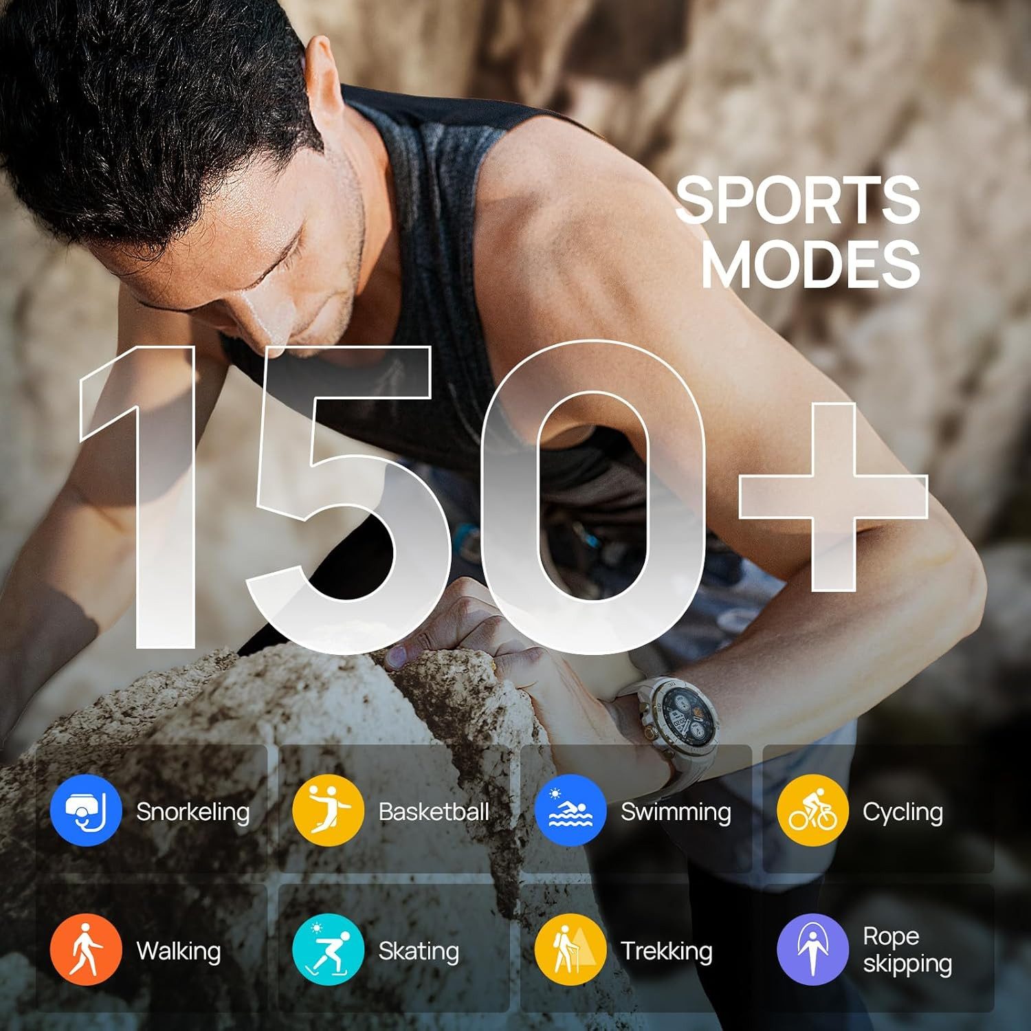 Mibro Smartwatch (3,3 cm, android ios), Outdoor Smartwatch mit GPS AMOLED Display Militärstandard