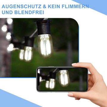 ZMH LED-Leuchtmittel E14 LED Vintage Glühbirnen - T22 LED Leuchtmittel für Flur, 2 St., Kaltweiß, Nicht Dimmbar