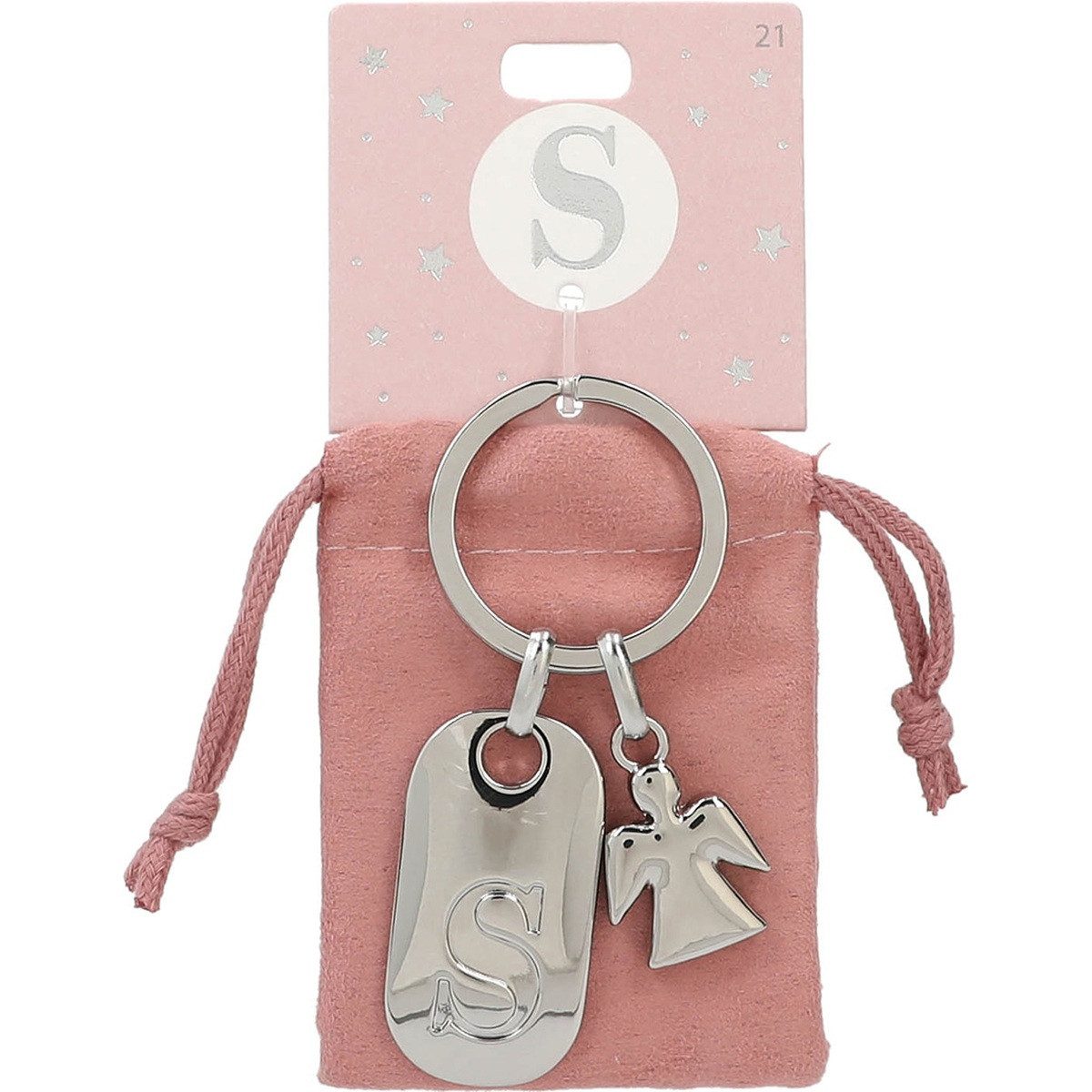 Depesche Schlüsselanhänger DEPESCHE Schlüsselanhänger Buchstabe S + Schutzengel