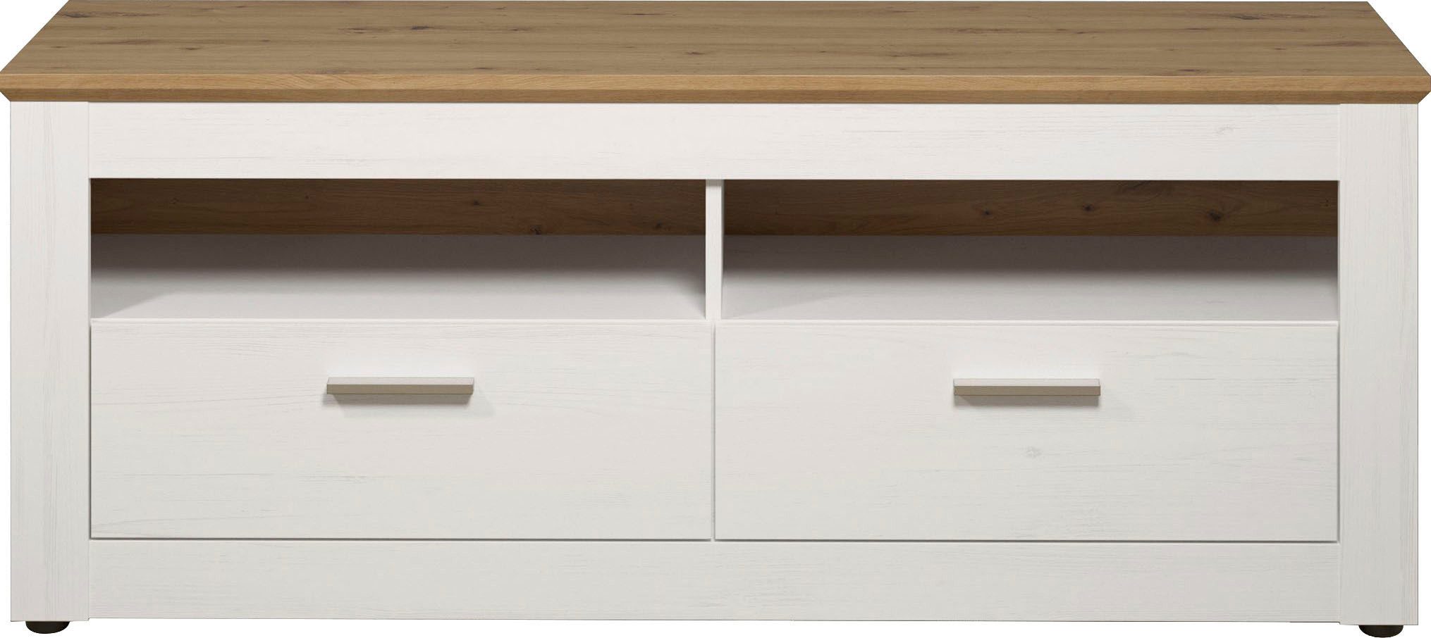 Home affaire Lowboard Nybro TV-Kommode, TV-Unterteil mit 2 Schubladen & 2 Fächern - (B/T/H) 148/45/59 cm