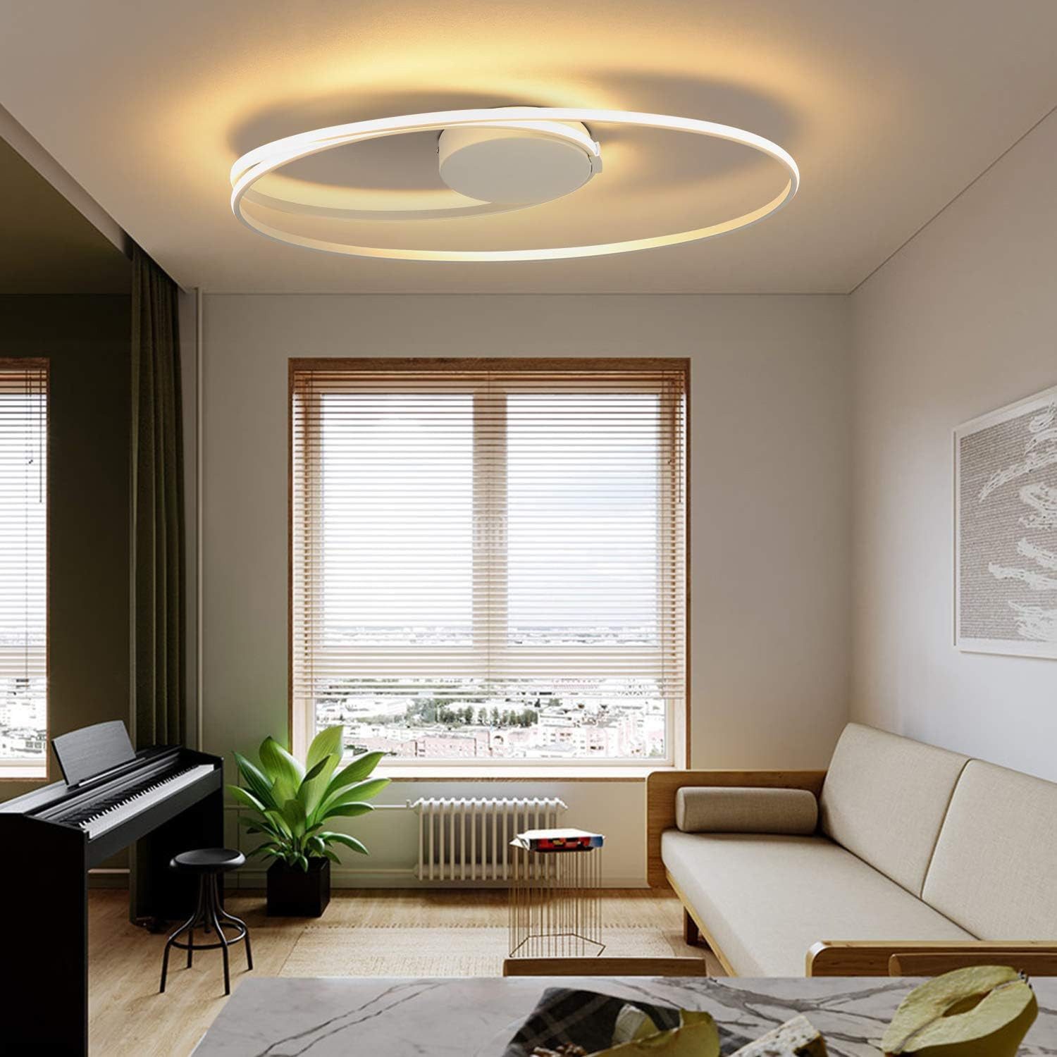 Nettlife LED Deckenleuchte Weiß Wohnzimmer Modernes günstig online kaufen
