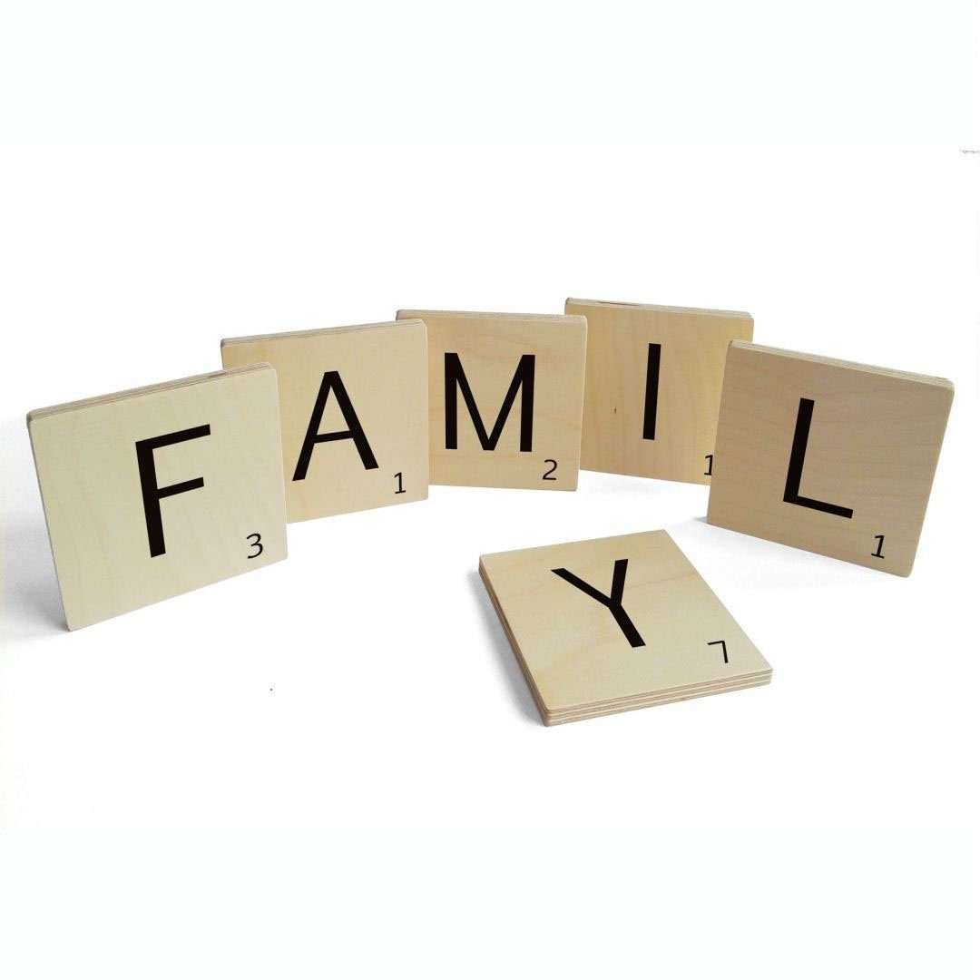 Wall-Art Wandspruch St) (Set, Family Scrabble Buchstaben Deko 6