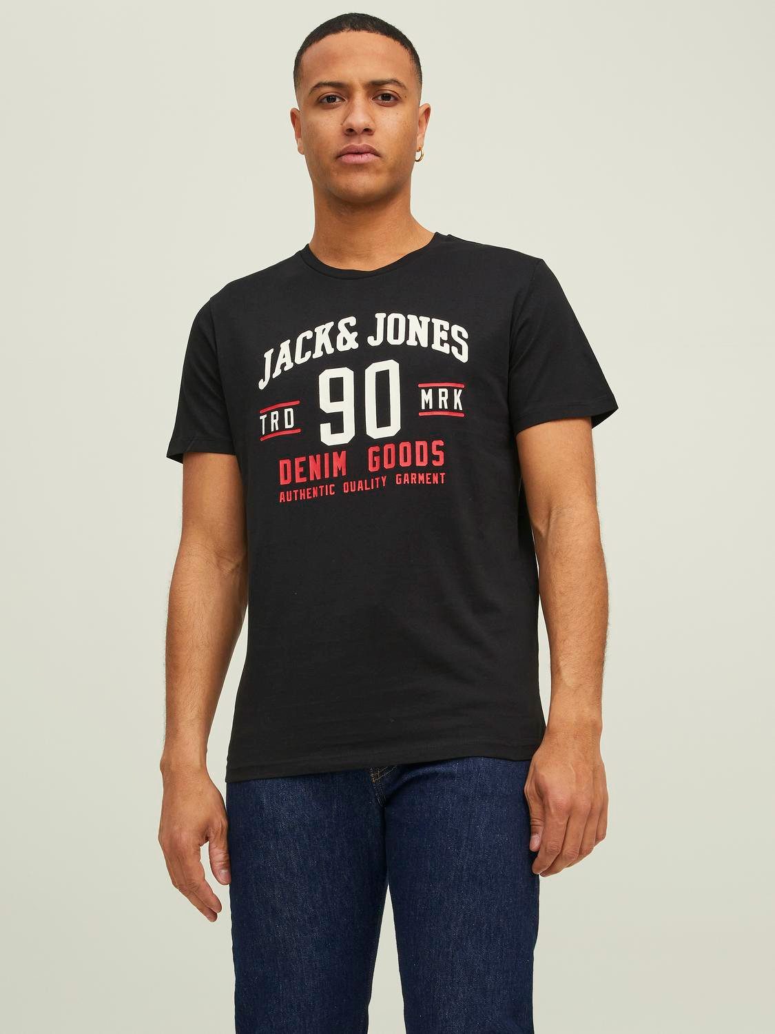 Jack & Jones Rundhalsshirt JJETHAN TEE SS CREW NECK 3PK MP NOOS (Packung, 3-tlg., 3er-Pack)