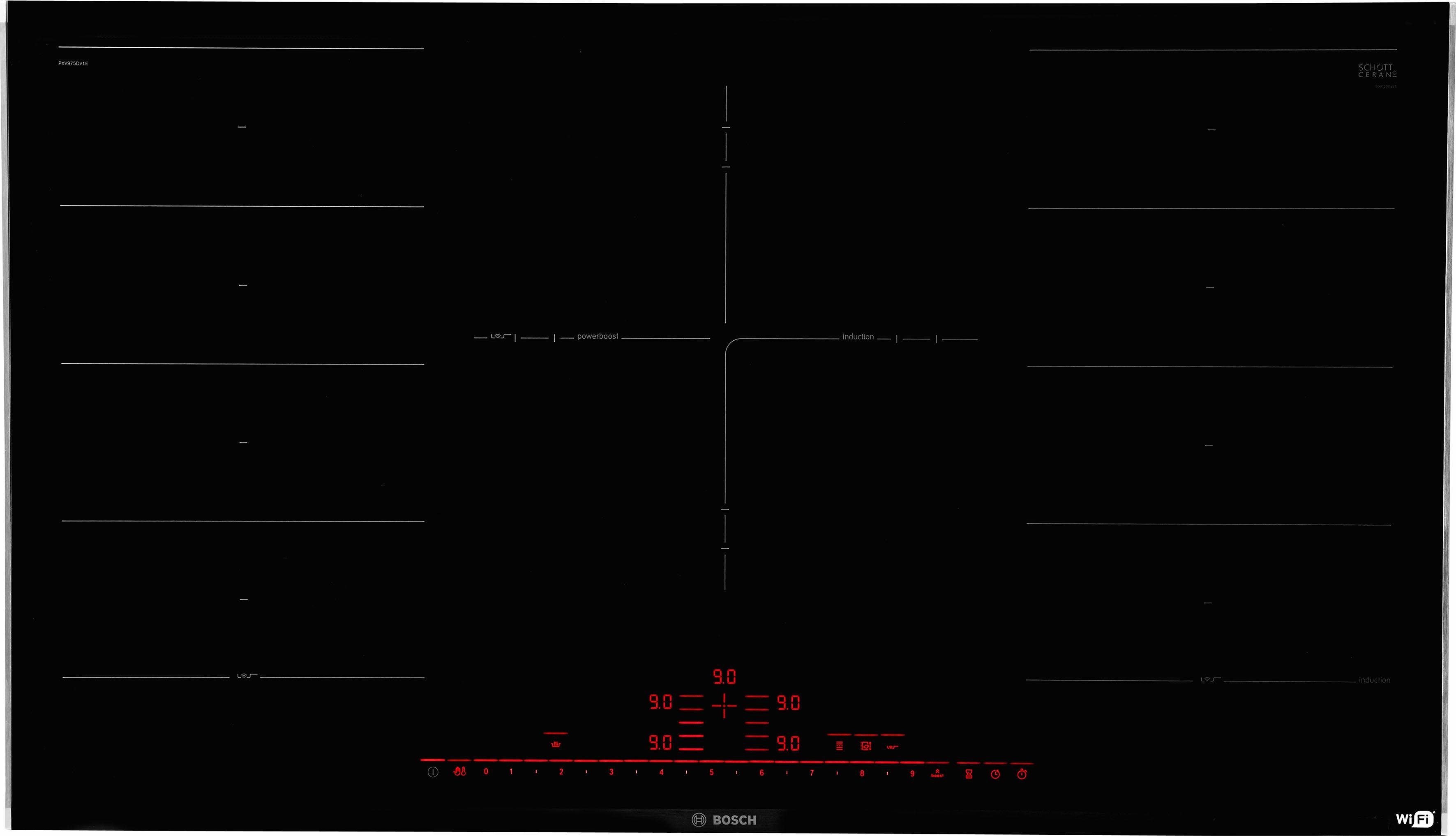 BOSCH Flex-Induktions-Kochfeld PXV975DV1E, mit DirectSelect Premium