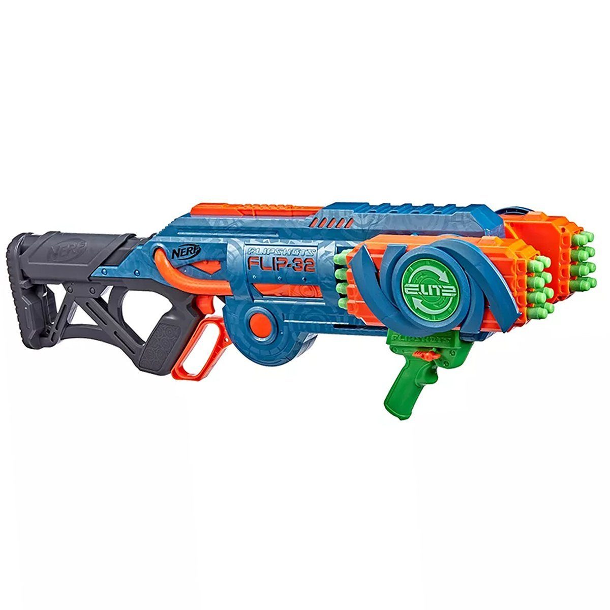 Blaster Nerf Elite 2.0 Flipshots - Blaster bis 27m 32 Dart