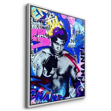 DOTCOMCANVAS® Leinwandbild ALI BRAND GRAFFITI, Leinwandbild Muhammad Ali Portrait Boxen Sport luxus Wandbild