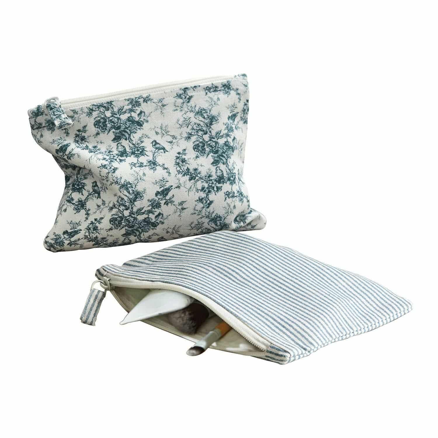 Handtasche Täschchen 2er Set Emilie blau/creme