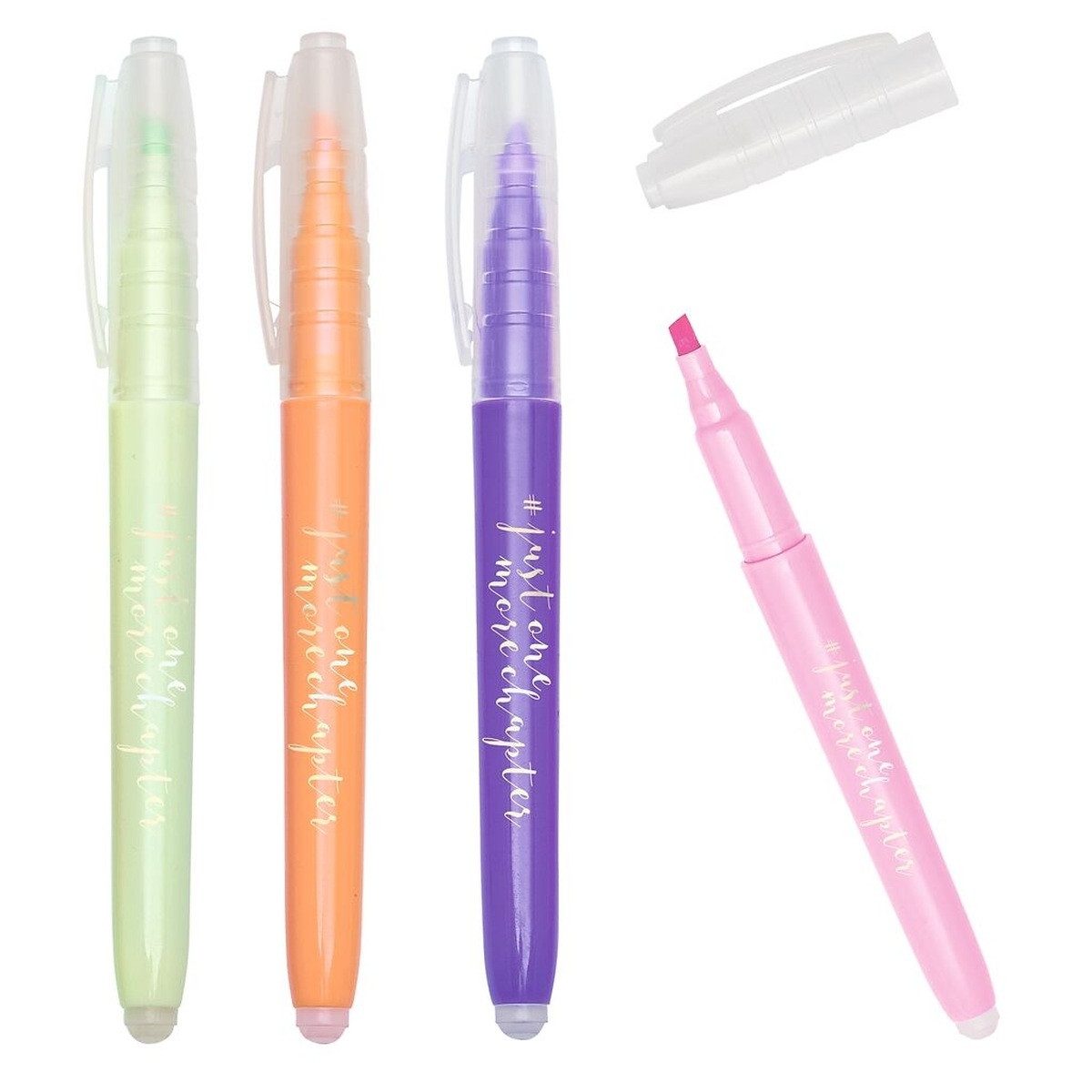 Moses. Verlag Marker Radierbare Textmarker Highlighter 4er Set Just One More Chapter