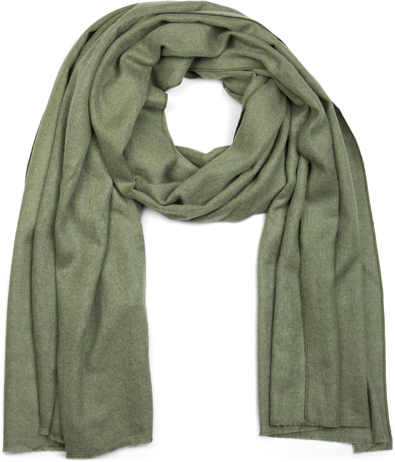 styleBREAKER Modeschal Unifarbener Schal mit Fransen, (1-St) günstig online kaufen