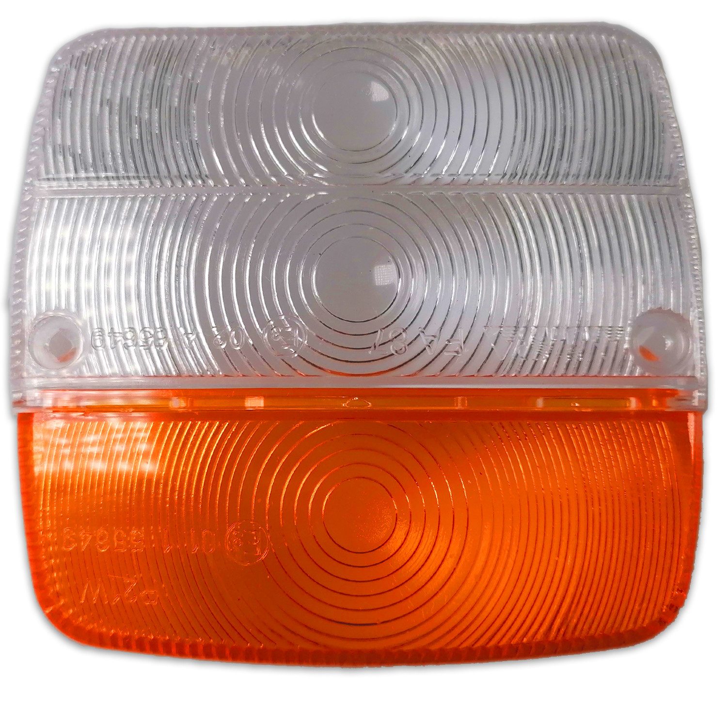 PKW-Anhänger Lichtscheibe, AJ.BA FA.87.251, Links oder Rechts, Orange-Weiß