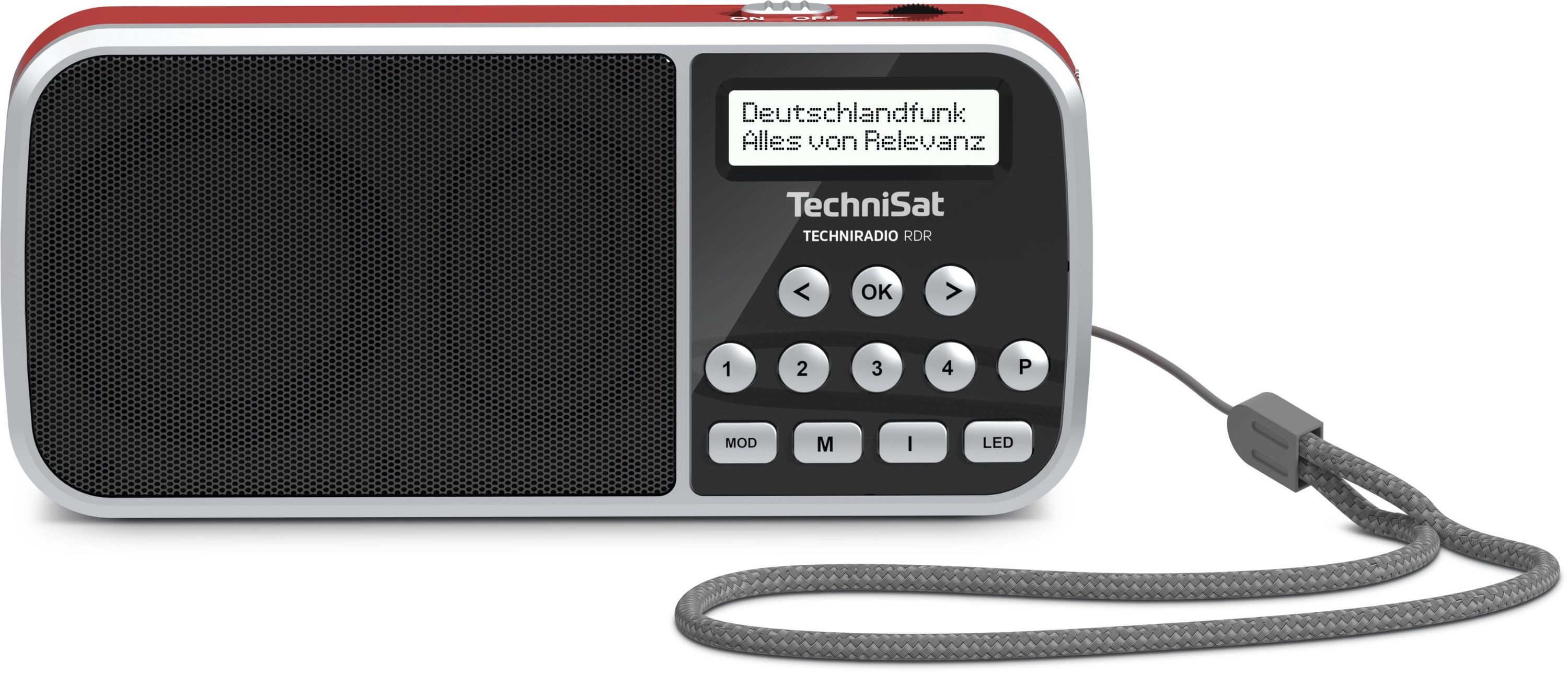 TechniSat TECHNIRADIO RDR inkl. Netzteil Digitalradio (DAB) (Digitalradio (DAB), FM-Tuner mit RDS, 1 W, LED-Taschenlampe, Wechselakku, Direktwahltasten, kompakt)