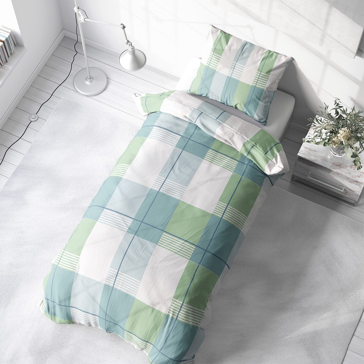 Visaggio Bettwäsche Feinbiber weich und kuschelig Winter Bettbezug, Biber, günstig online kaufen