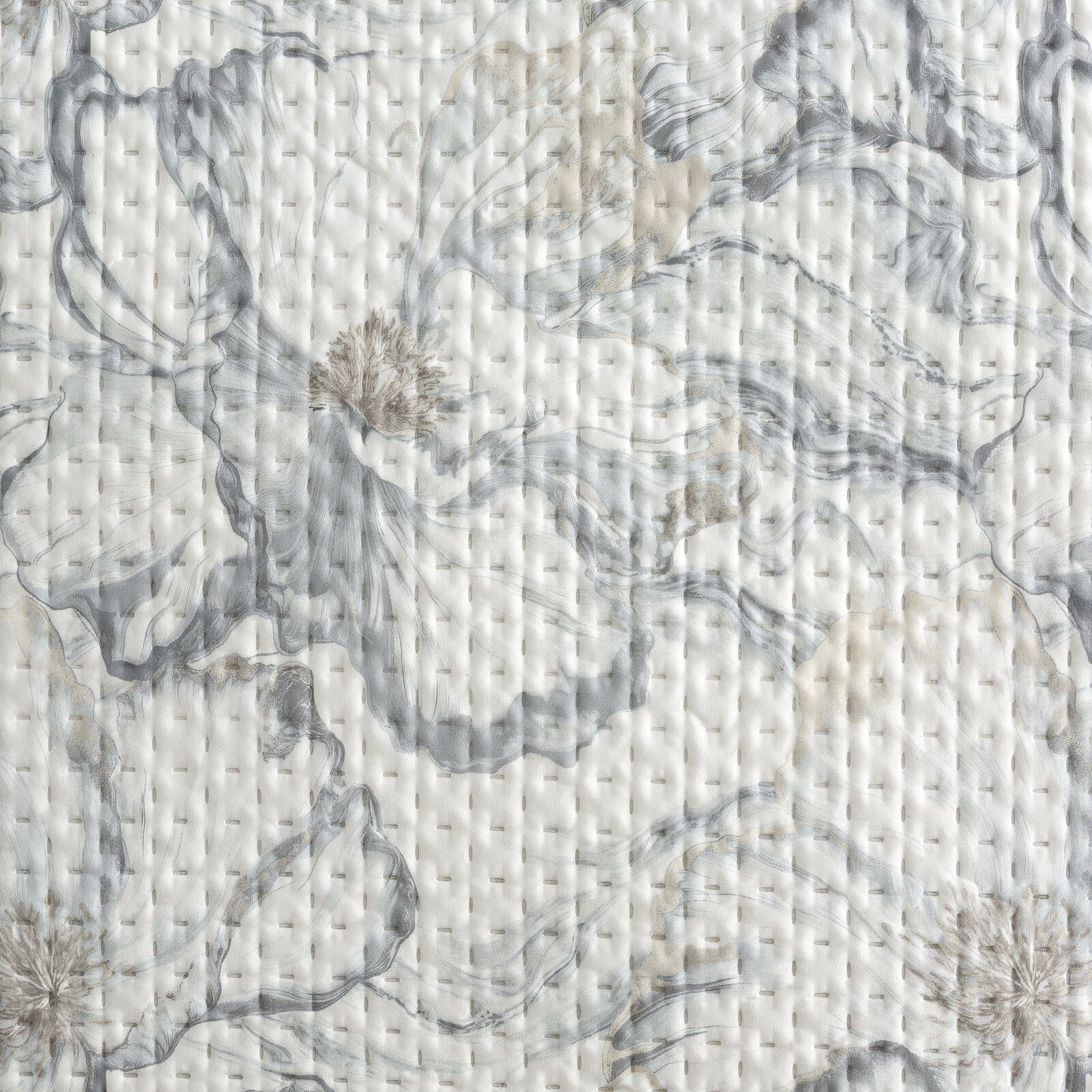 Eurofirany Tagesdecke floral, gesteppt & beidseitig, Bettüberwurf mit Blumenmuster, 170x210, 200x220, 220x240
