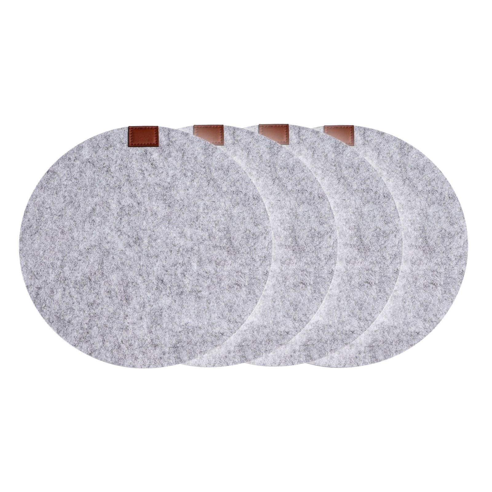 Neuetischkultur Platzset Platzset 4-teilig Filz rund, (Set, 4-St., 4 Platzs günstig online kaufen